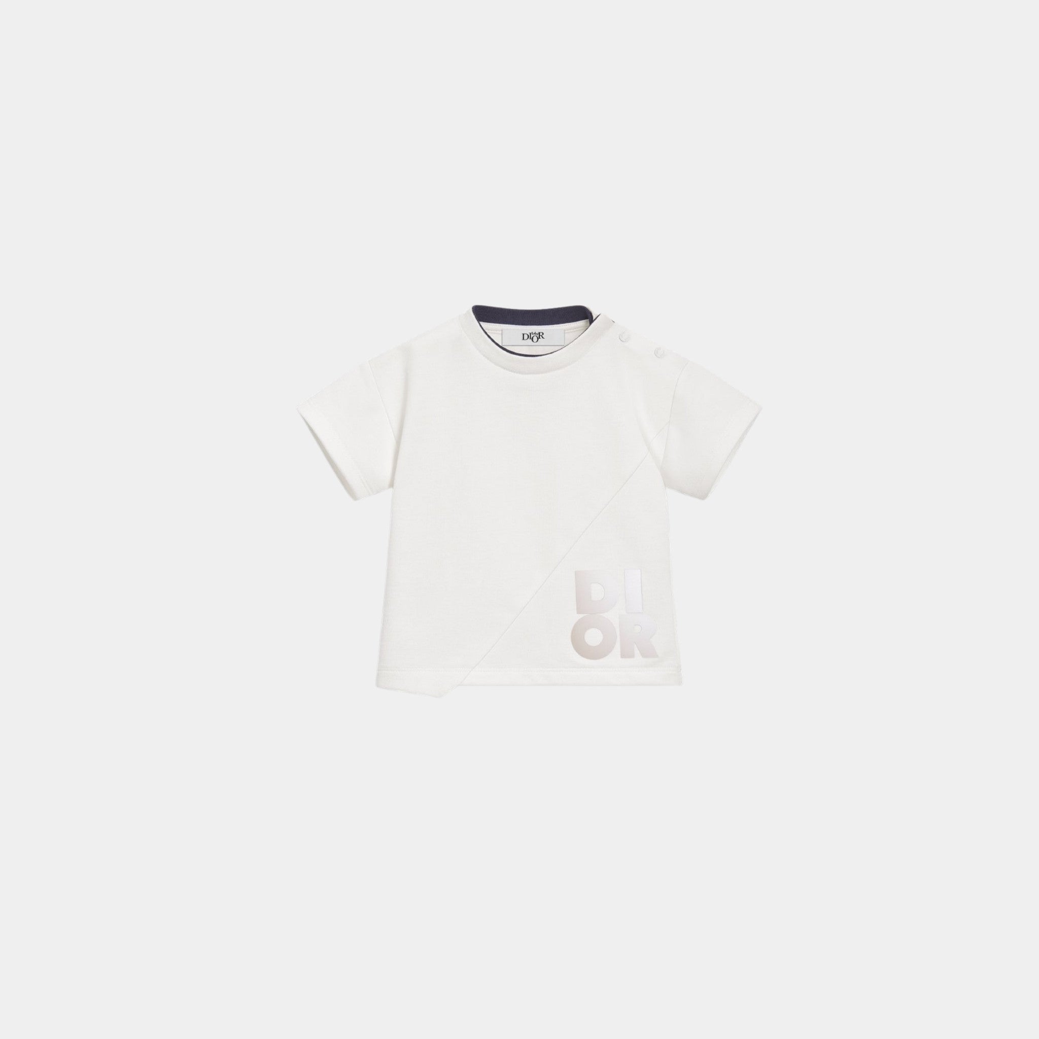 Dior Baby T-Shirt Ivory Cotton Jersey, Front