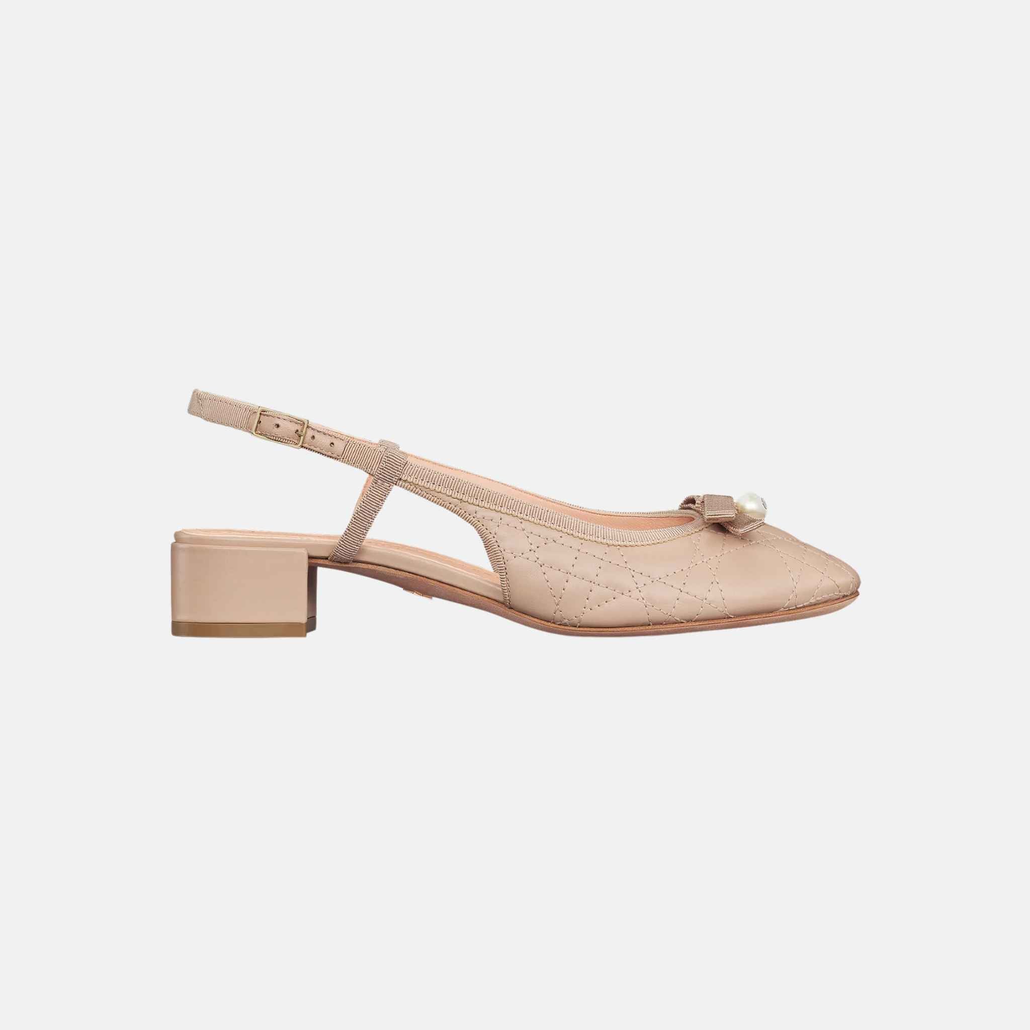 Dior Ballet Slingback Pump, Side, Nude