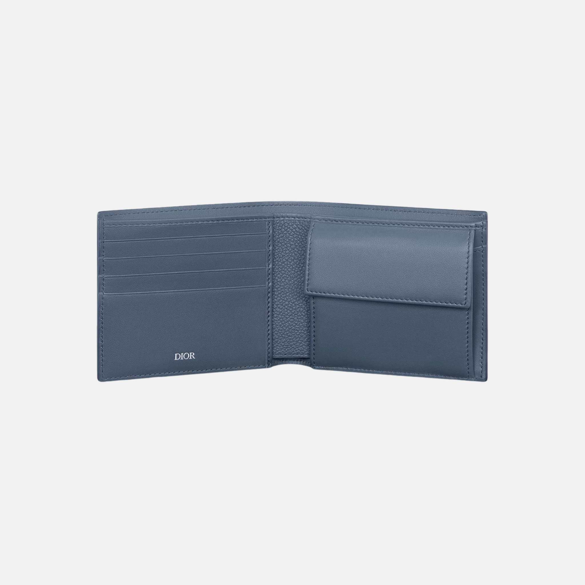 Dior Bifold Wallet In Gravity Outline Leather, Inside