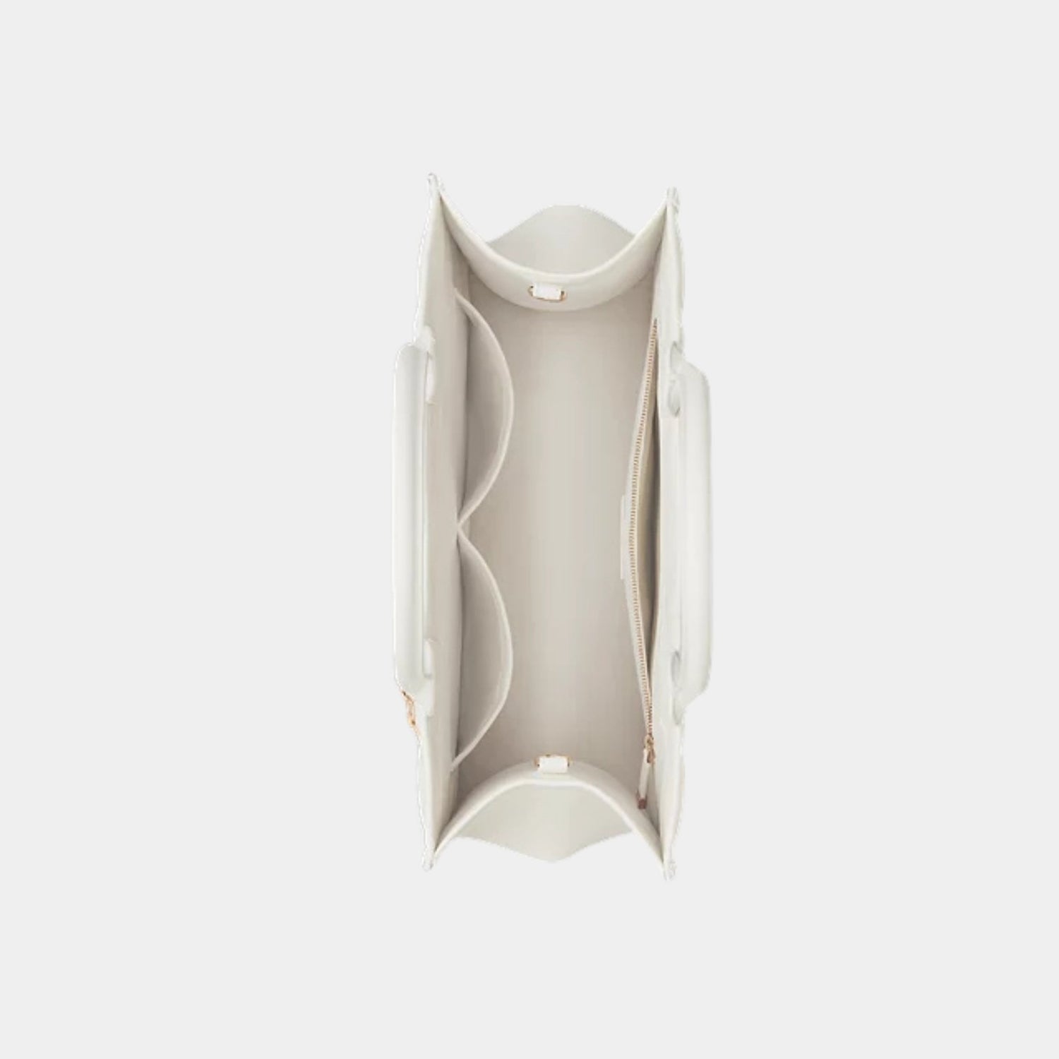 Dior Book Tote Medium Bag Macrocannage Calfskin, White, Top