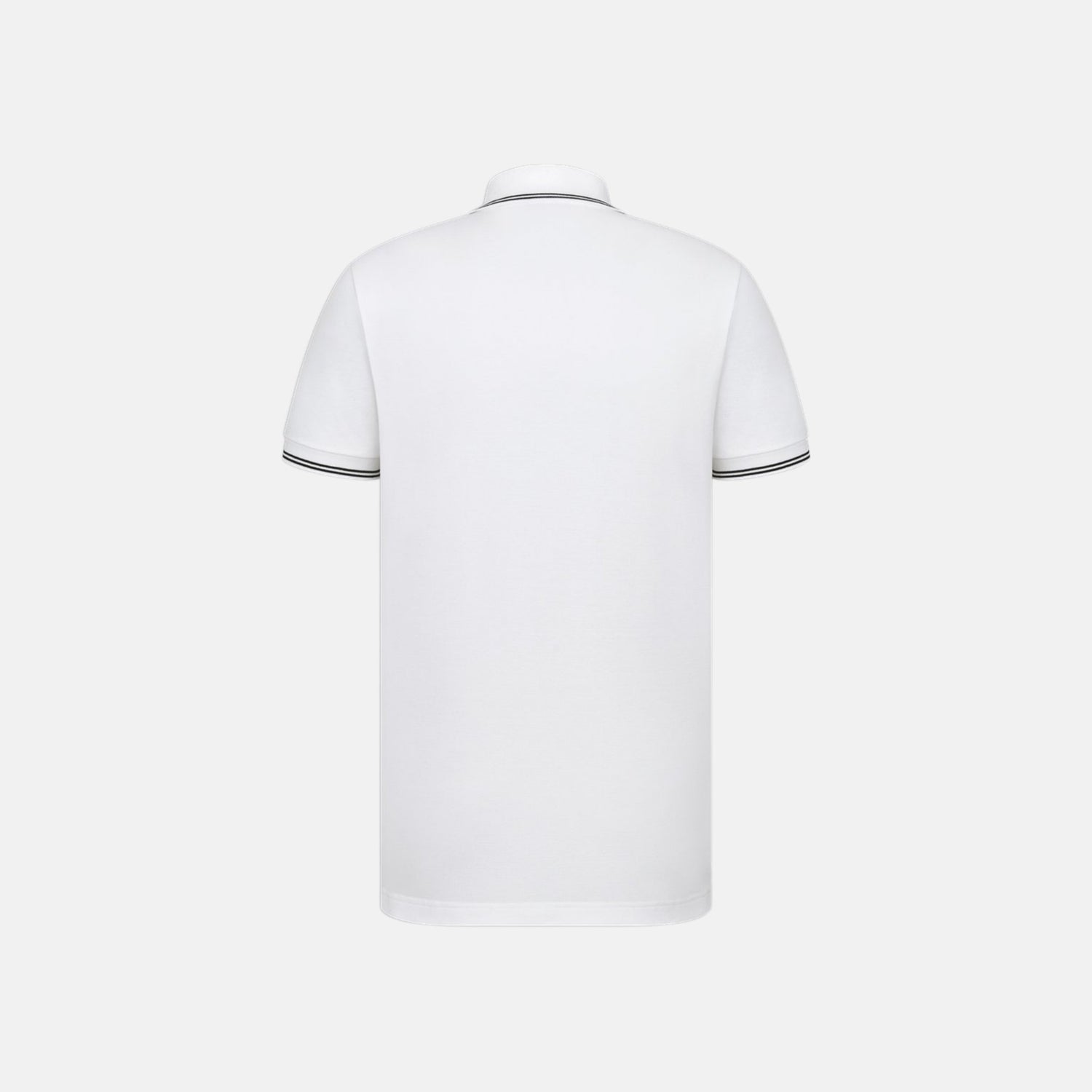 Dior CD Icon Polo Shirt In Cotton Pique, White, Back