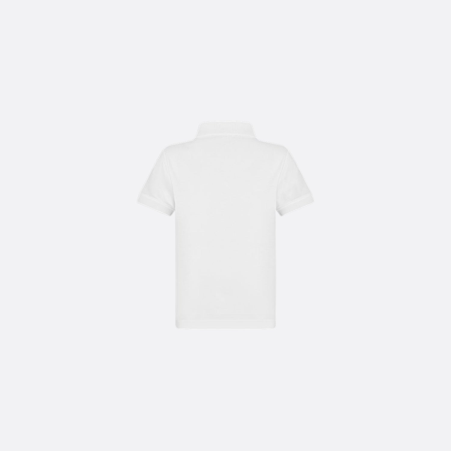 Dior CD Icon Polo Shirt White Cotton Piqué, Back