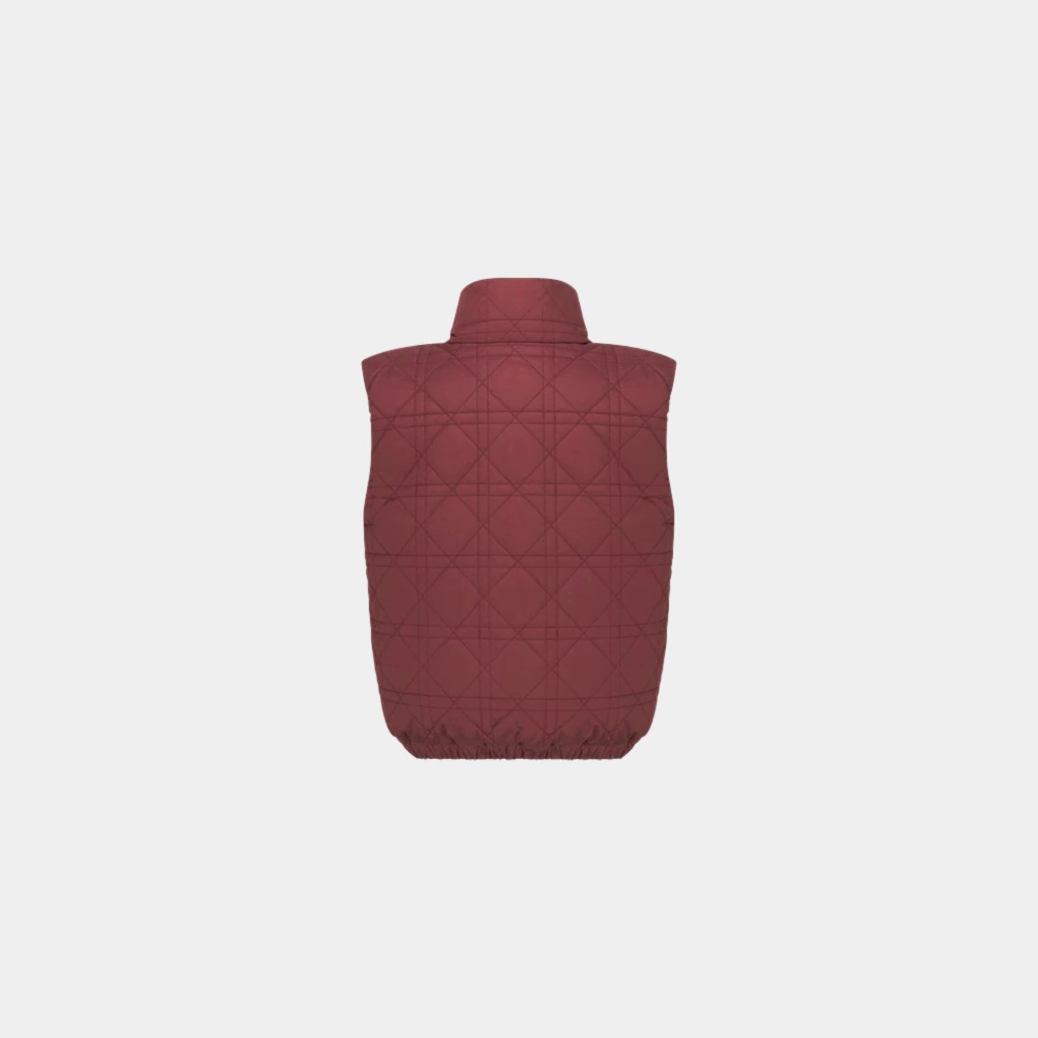 Dior Children Sleeveless Down Jacket Cannage Technical Canvas, Burgundy, Back