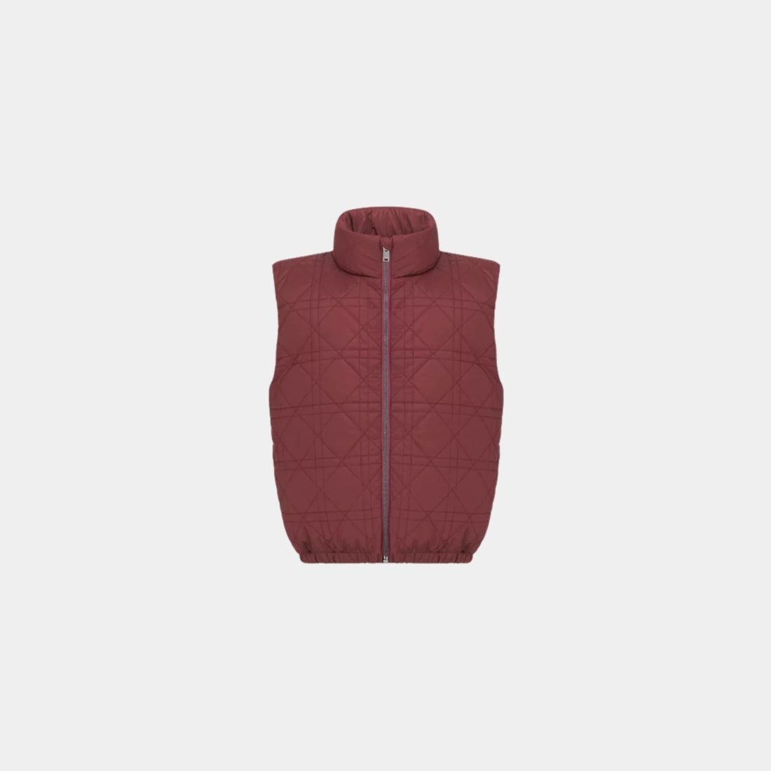 Dior Children Sleeveless Down Jacket Cannage Technical Canvas, Burgundy, Front