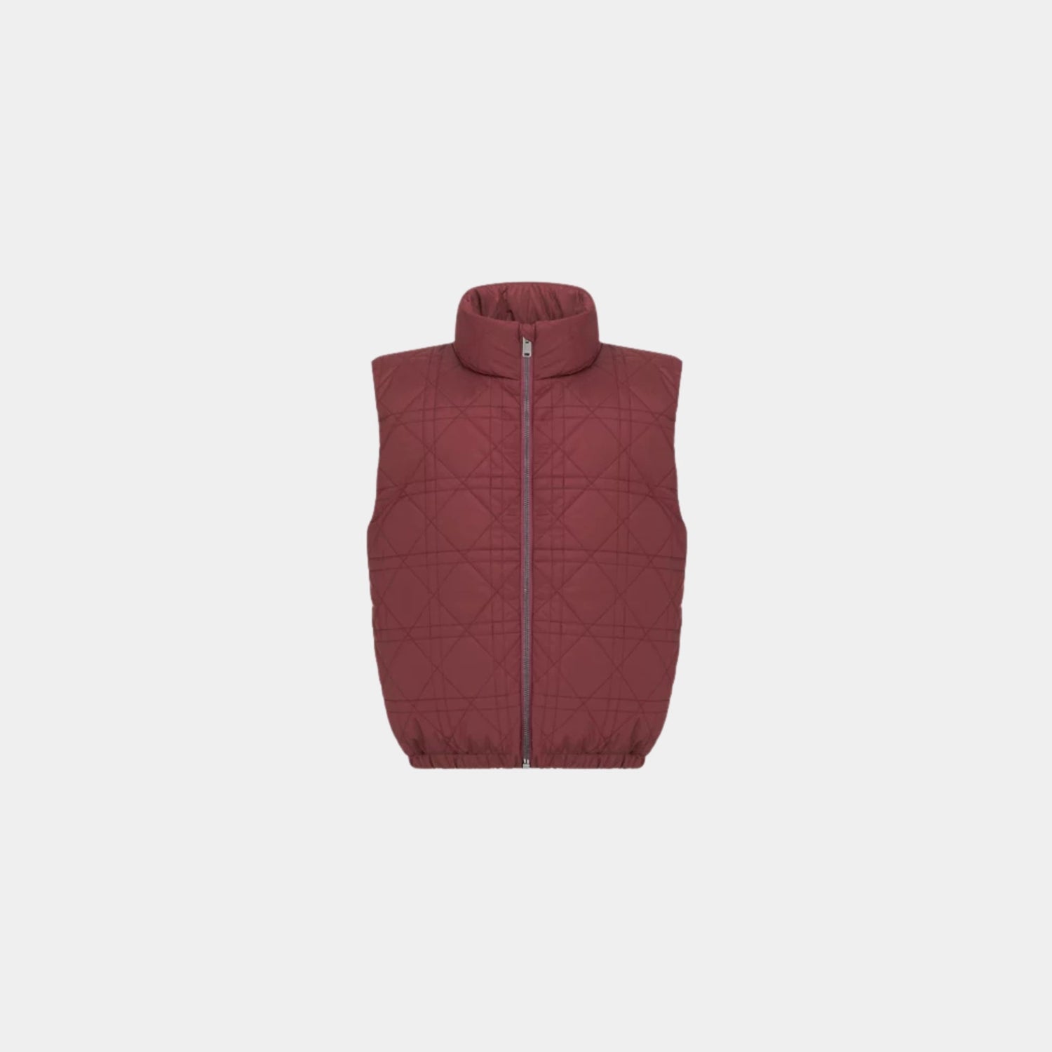 Dior Children Sleeveless Down Jacket Cannage Technical Canvas, Burgundy, Front