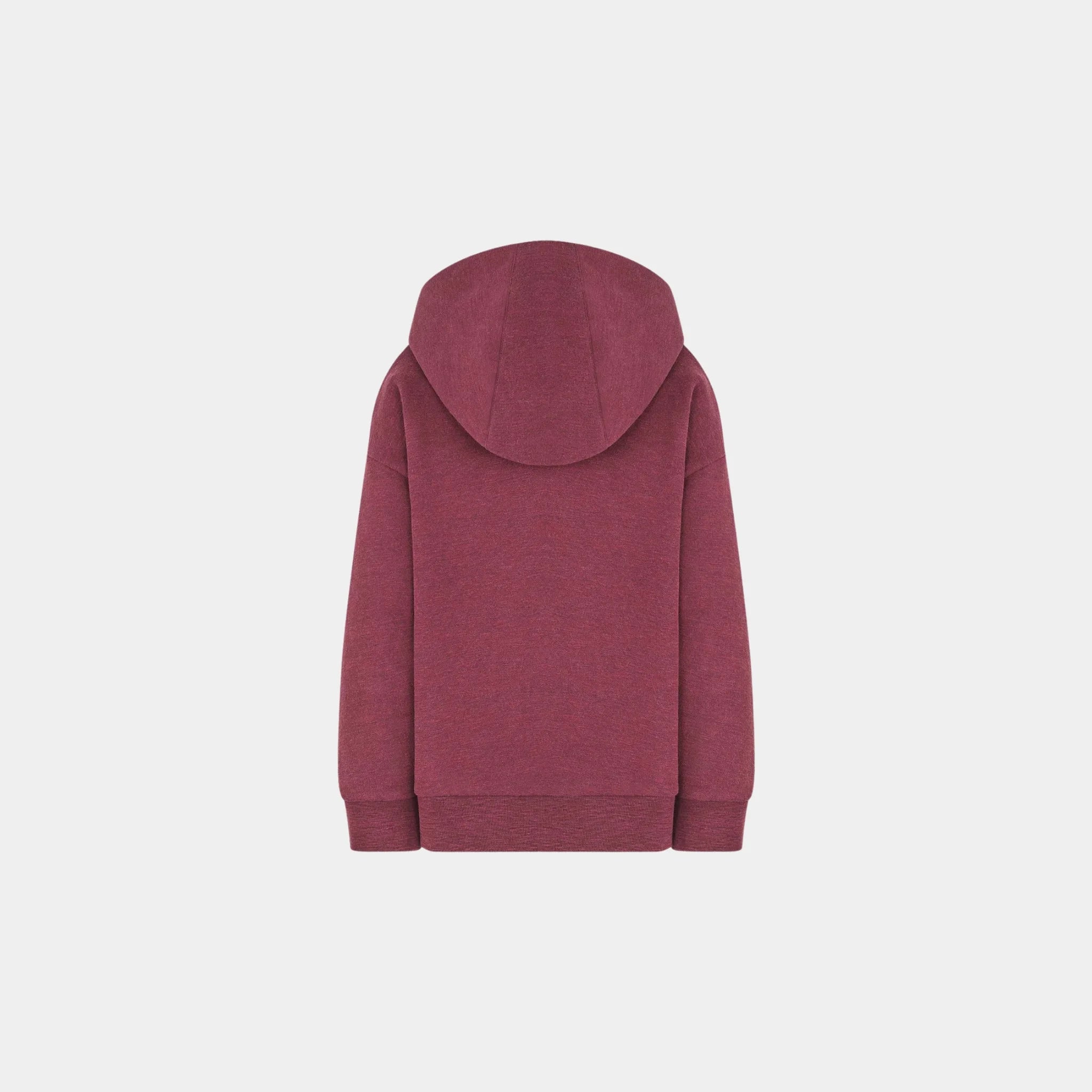 Dior Childrens Hooded Sweatshirt Cotton Fleece, Burgundy, Back