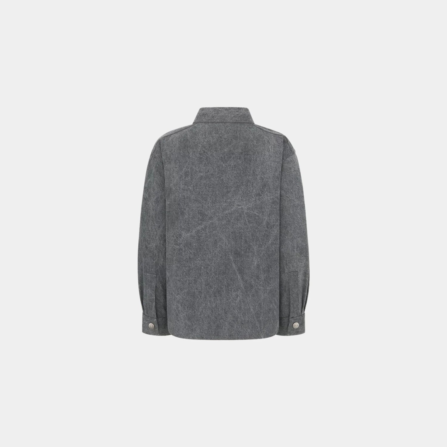 Dior Childrens Overshirt Washed Gray Cotton Canvas, Back
