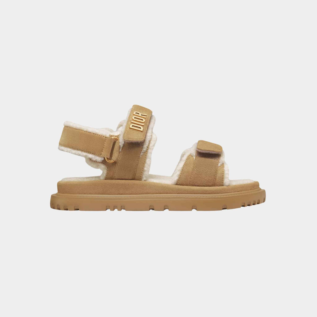 Dioract Sandal Beige Suede Goatskin