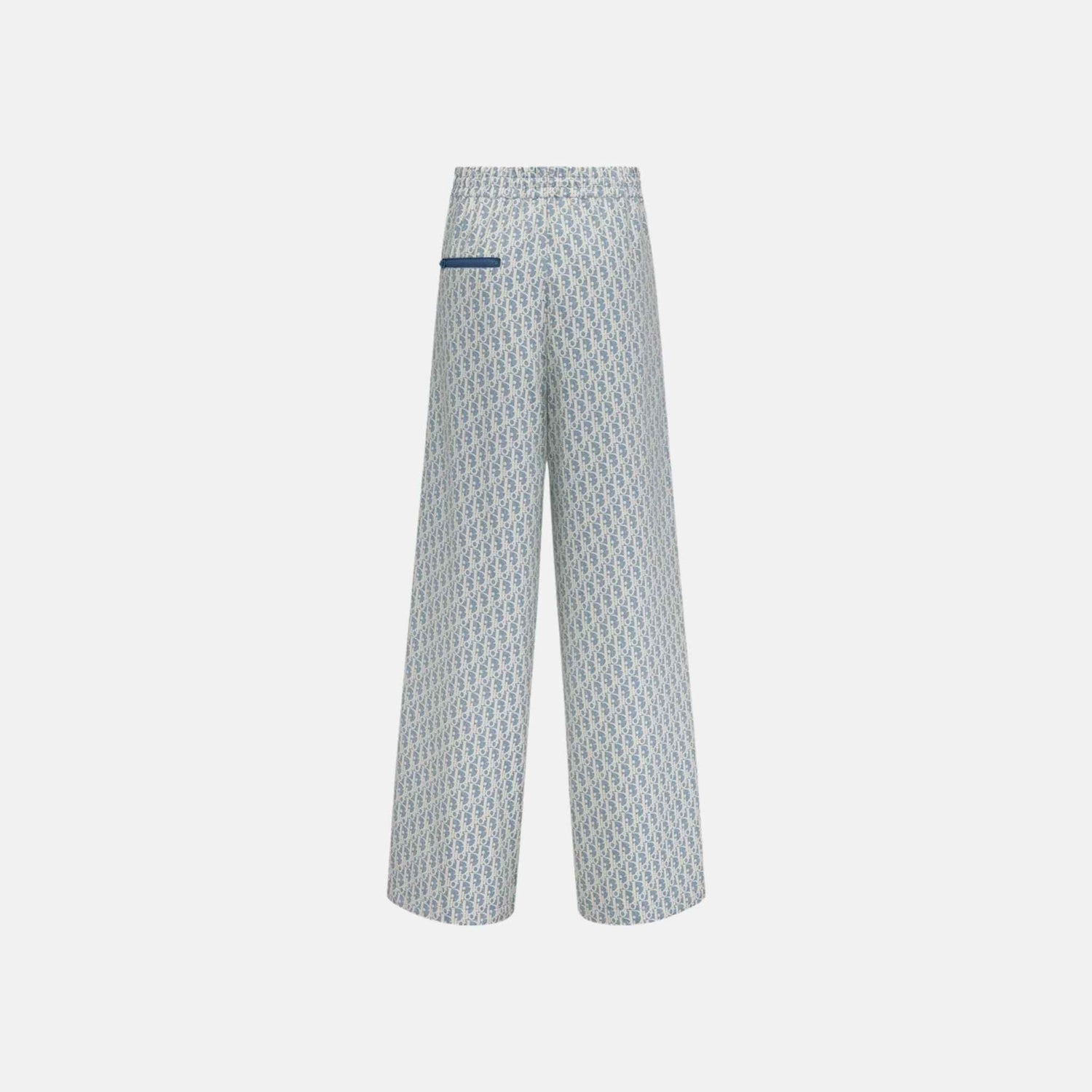 Dior Dioriviera Flared Pants In Dior Oblique Jacquard Technical Taffeta, Back