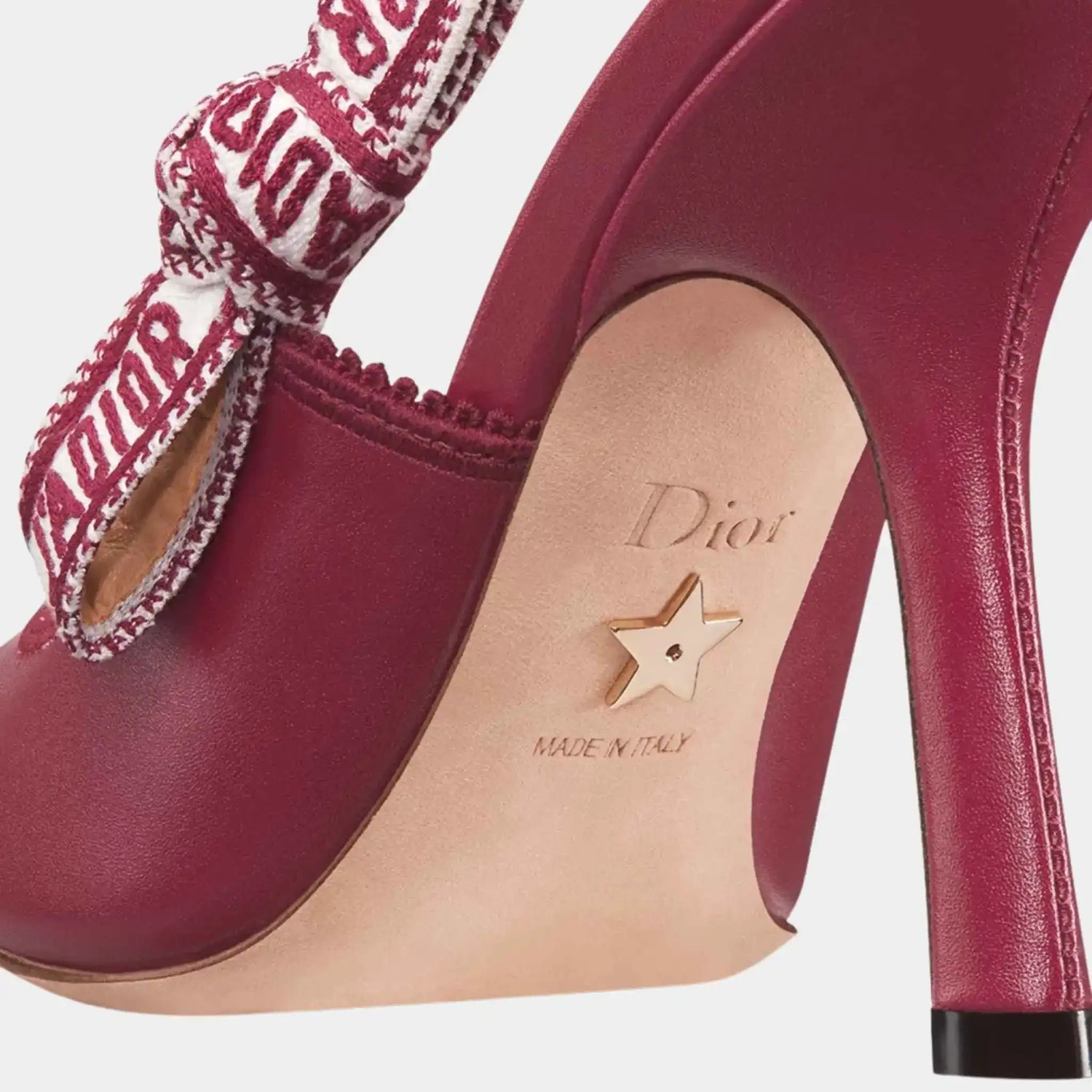 Dior J Adior Slingback Pumps Calfskin, Ruby Red, Back