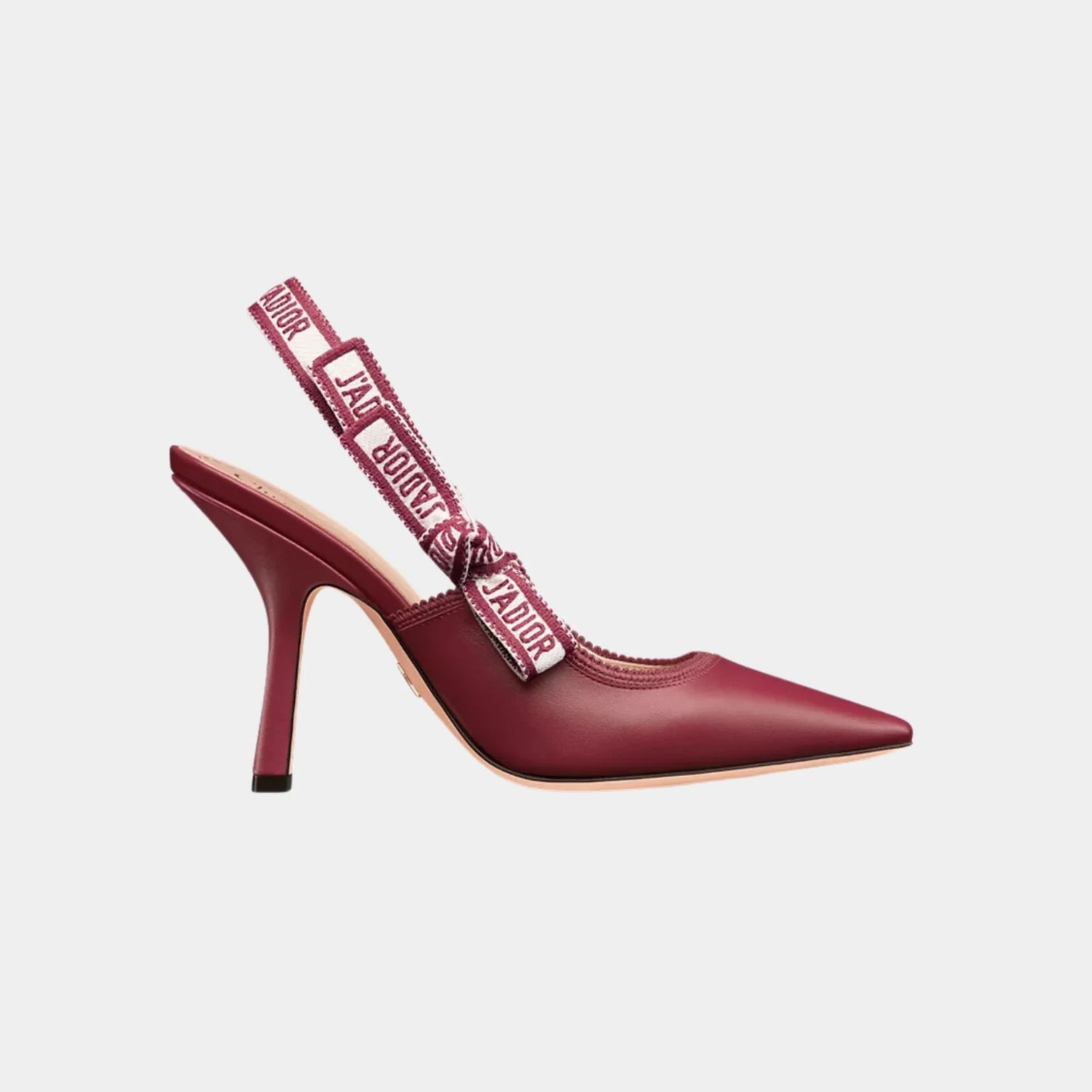 Dior J Adior Slingback Pumps Calfskin, Ruby Red, Side