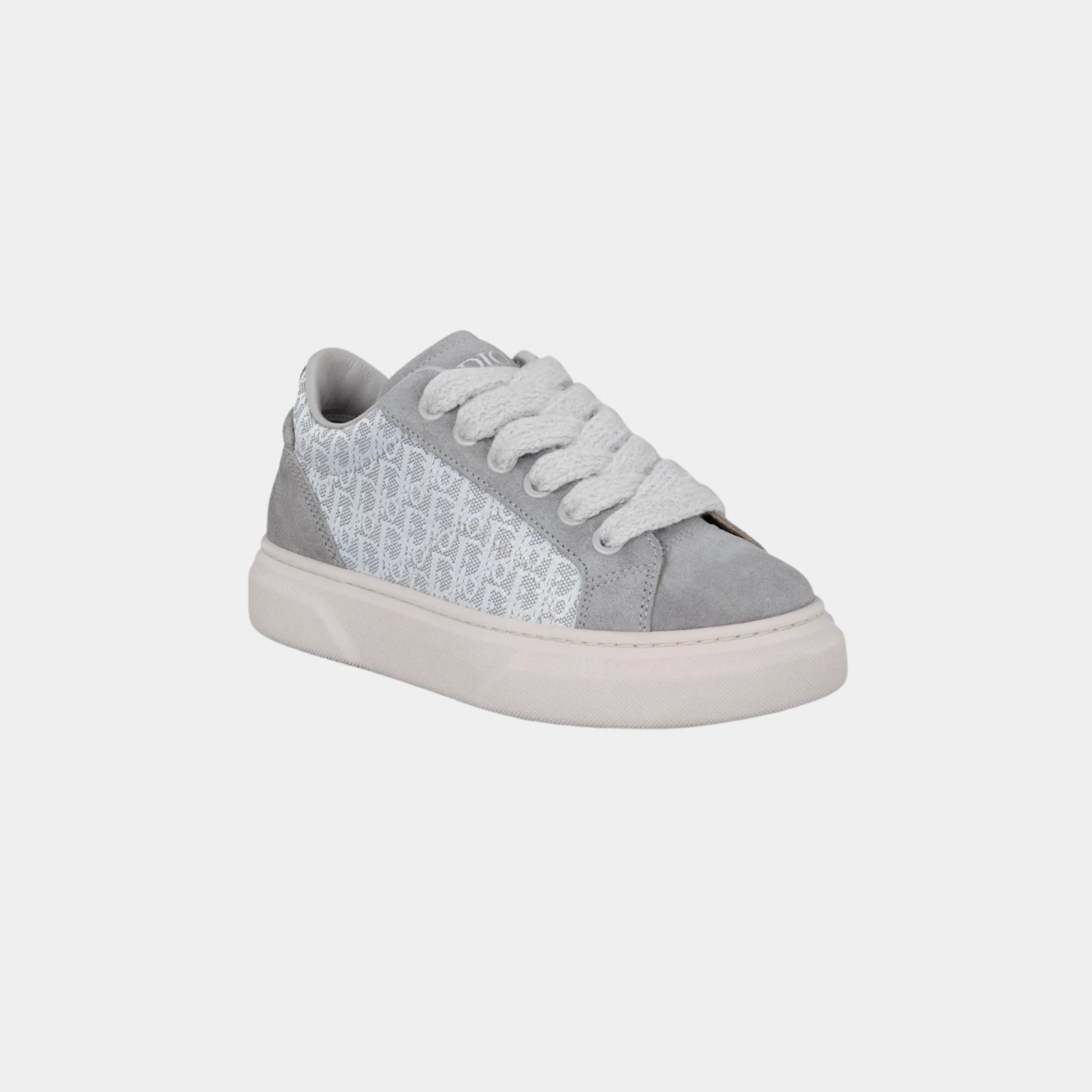 Kids B33 Low Top Sneaker Dior Oblique Jacquard Suede