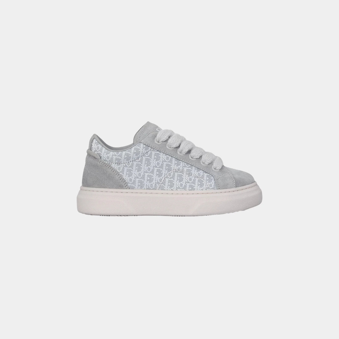 Kids B33 Low Top Sneaker Dior Oblique Jacquard Suede