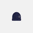 Dior Kids Beanie Navy Blue Wool Mouliné Knit, Front