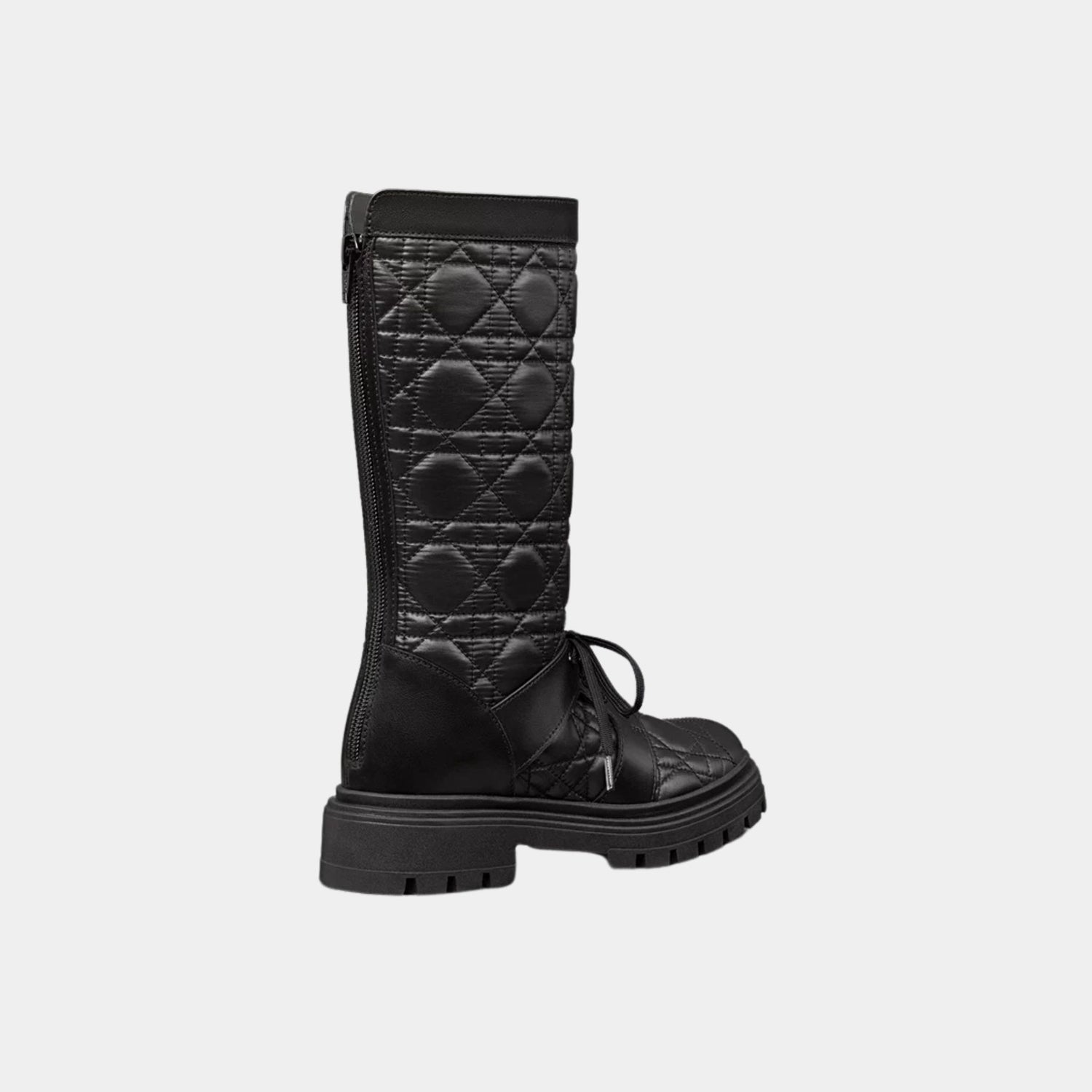 Dior Kids Boot Black Cannage Technical Fabric, Back