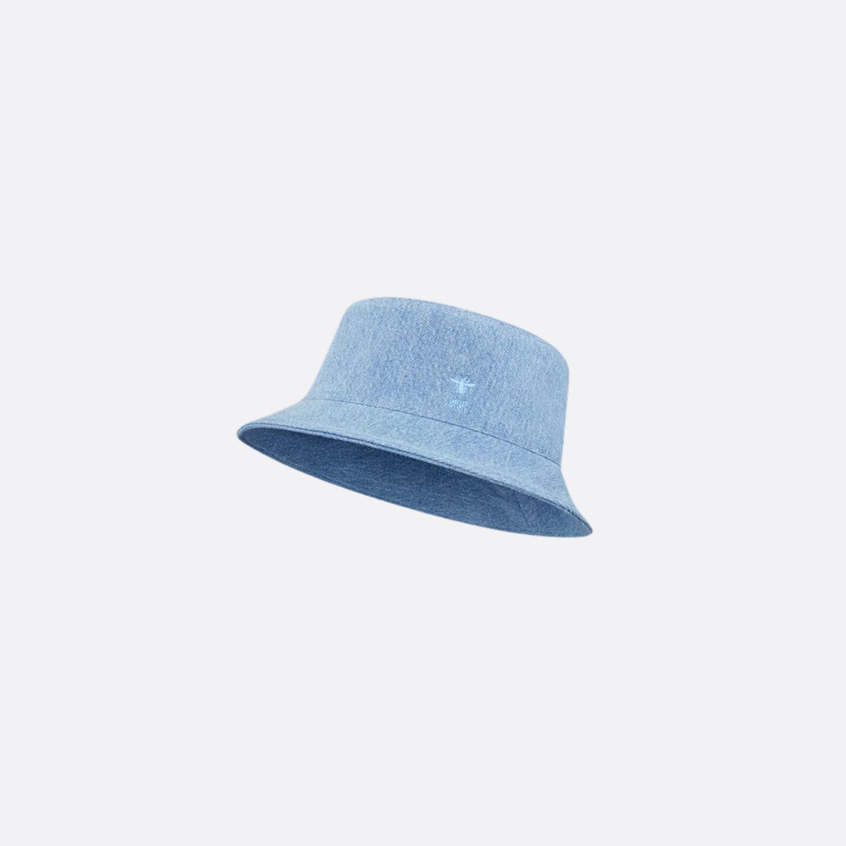 قبعة Bucket للأطفال من دنيم قطن أزرق