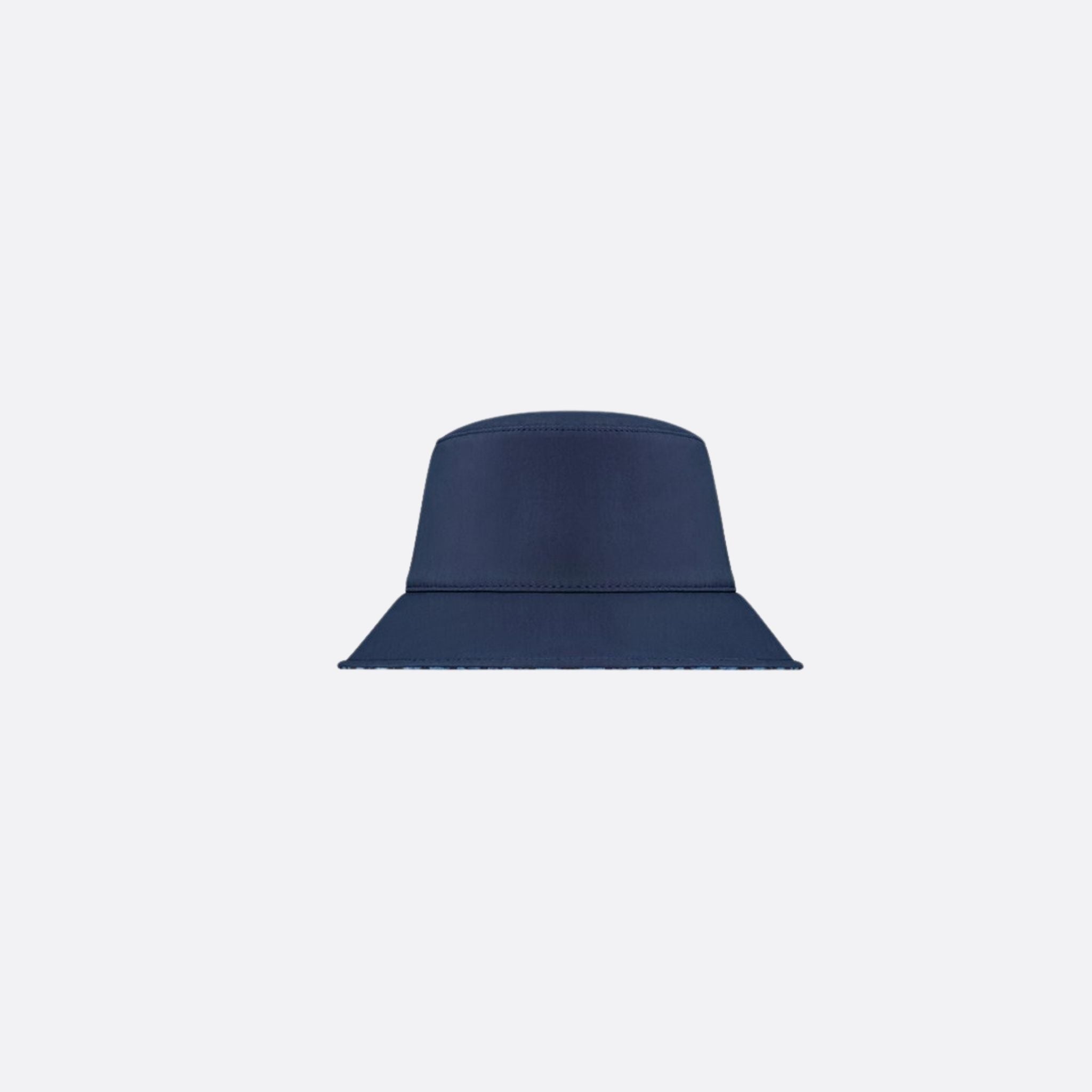 Dior Kids Bucket Hat Navy Blue Dior Oblique Technical Fabric, FrontView