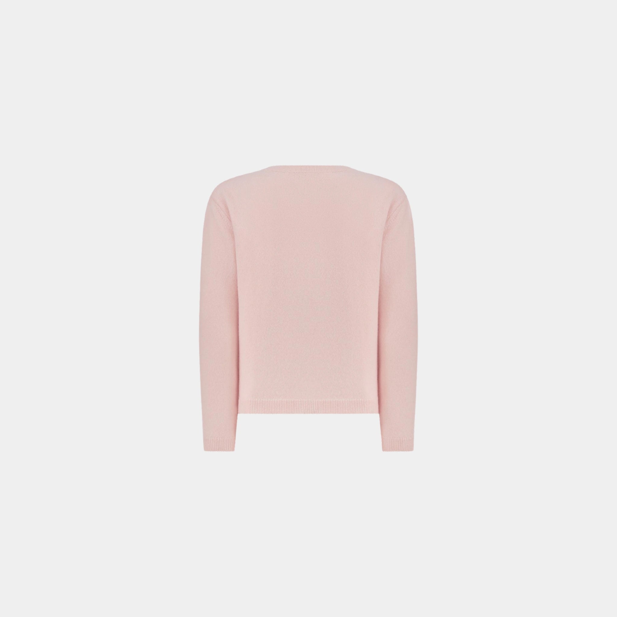 Dior Kids Cardigan Wool and Cashmere Knit, Light Pink, Back