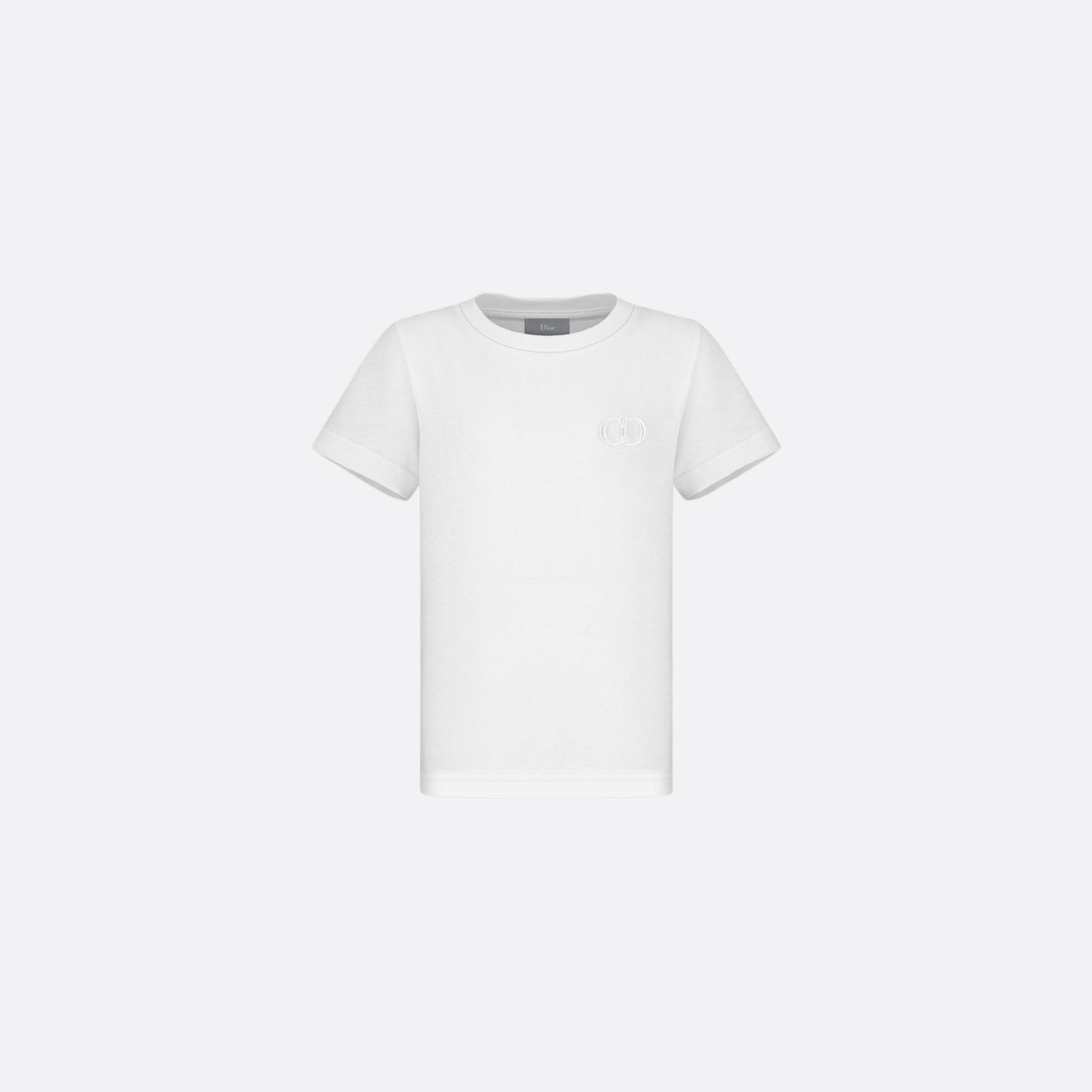 Dior Kids CD Icon T-Shirt White Cotton Jersey, Front