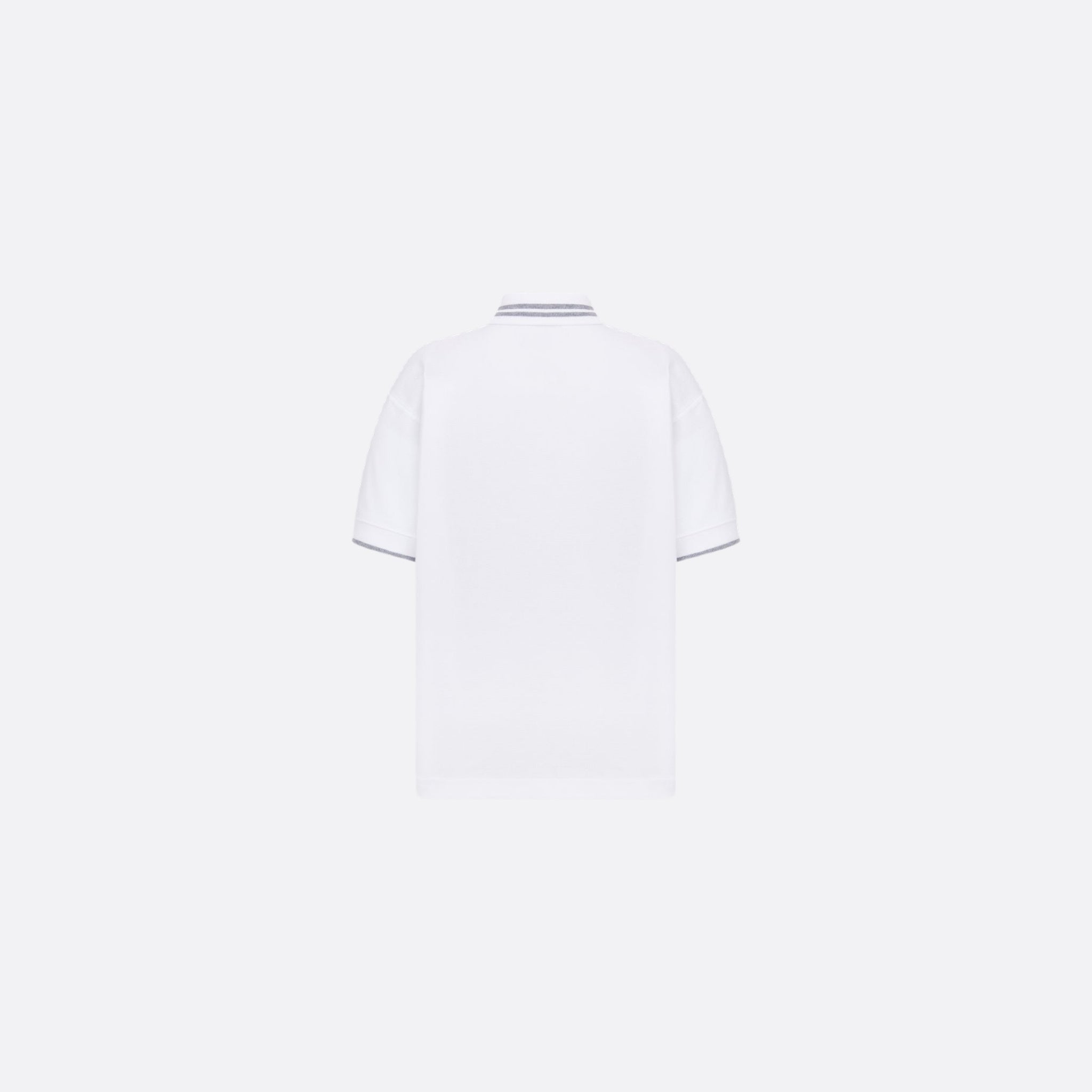 Dior Kids Christian Dior Couture Polo Shirt White Cotton Pique, Back