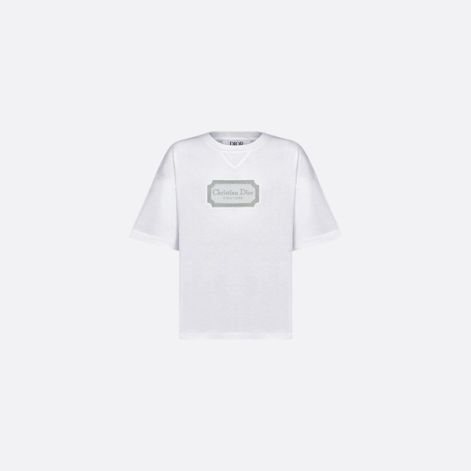 Dior Kids Christian Dior Couture T-Shirt Cotton Jersey, White, Front