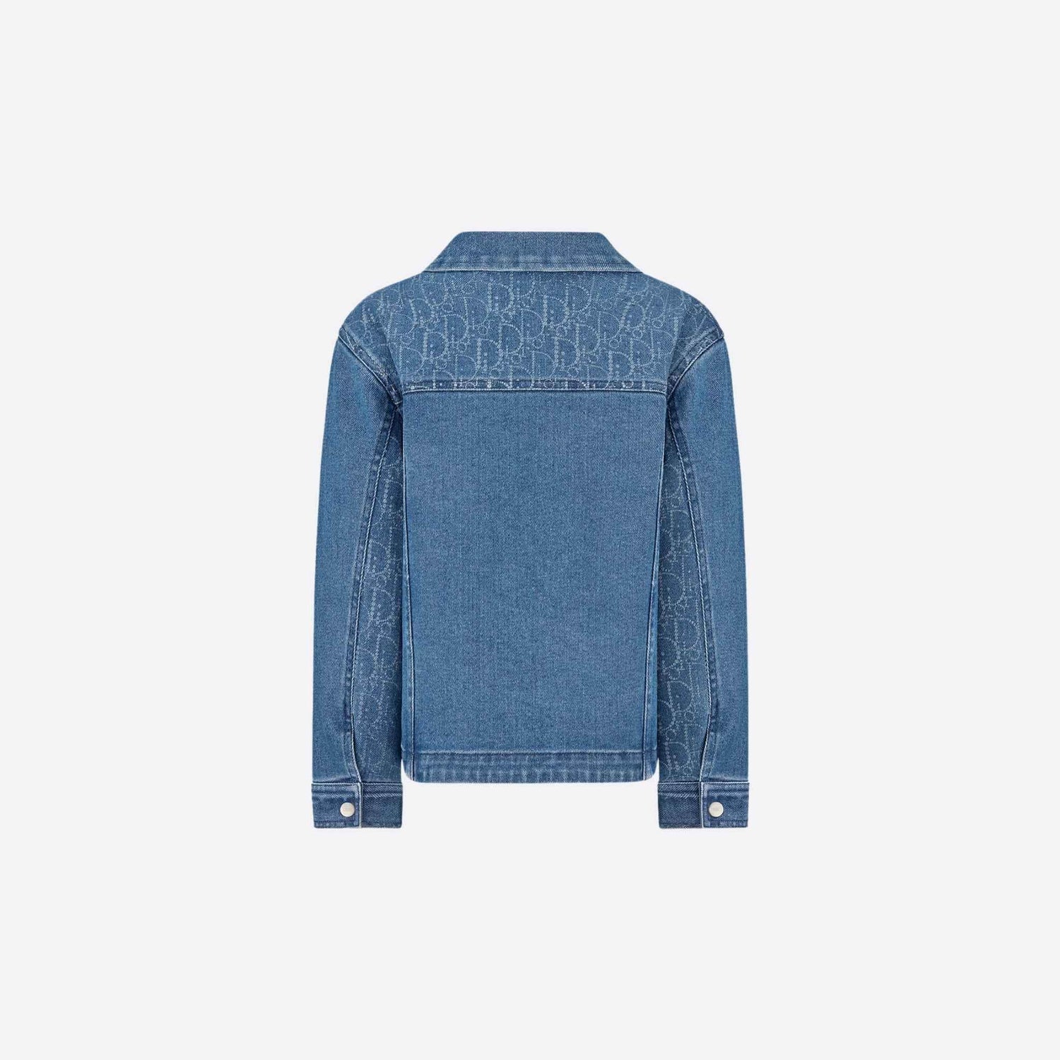 Dior Kids Jacket Blue Cotton Denim, Back
