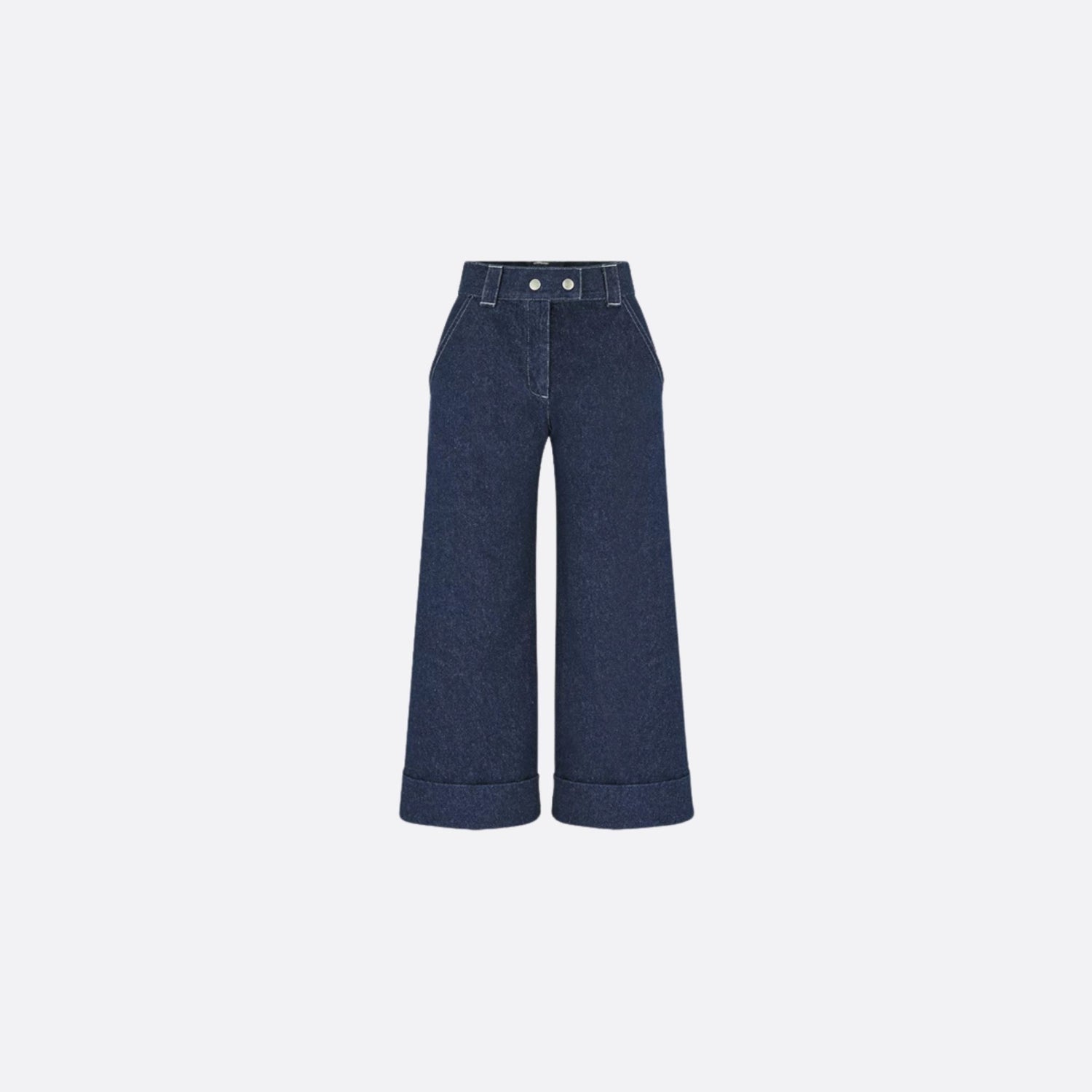 Dior Kids Loose-Fitting Jeans Navy Blue Cotton Denim, Front View