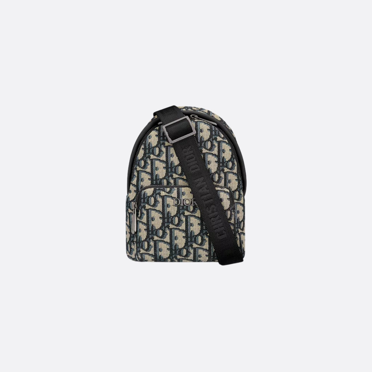 حقيبة Kids Nano Rider Sling باللونين البيج والأزرق من Dior Oblique Jacquard
