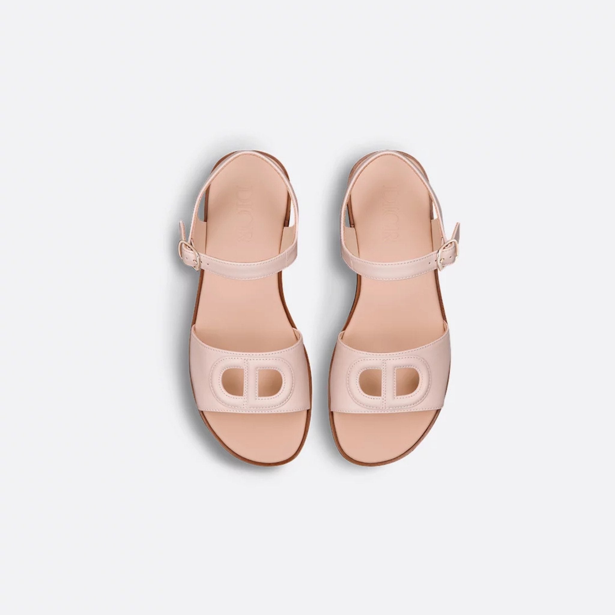 Dior Kids Sandal Calfskin, Pale Pink, Top