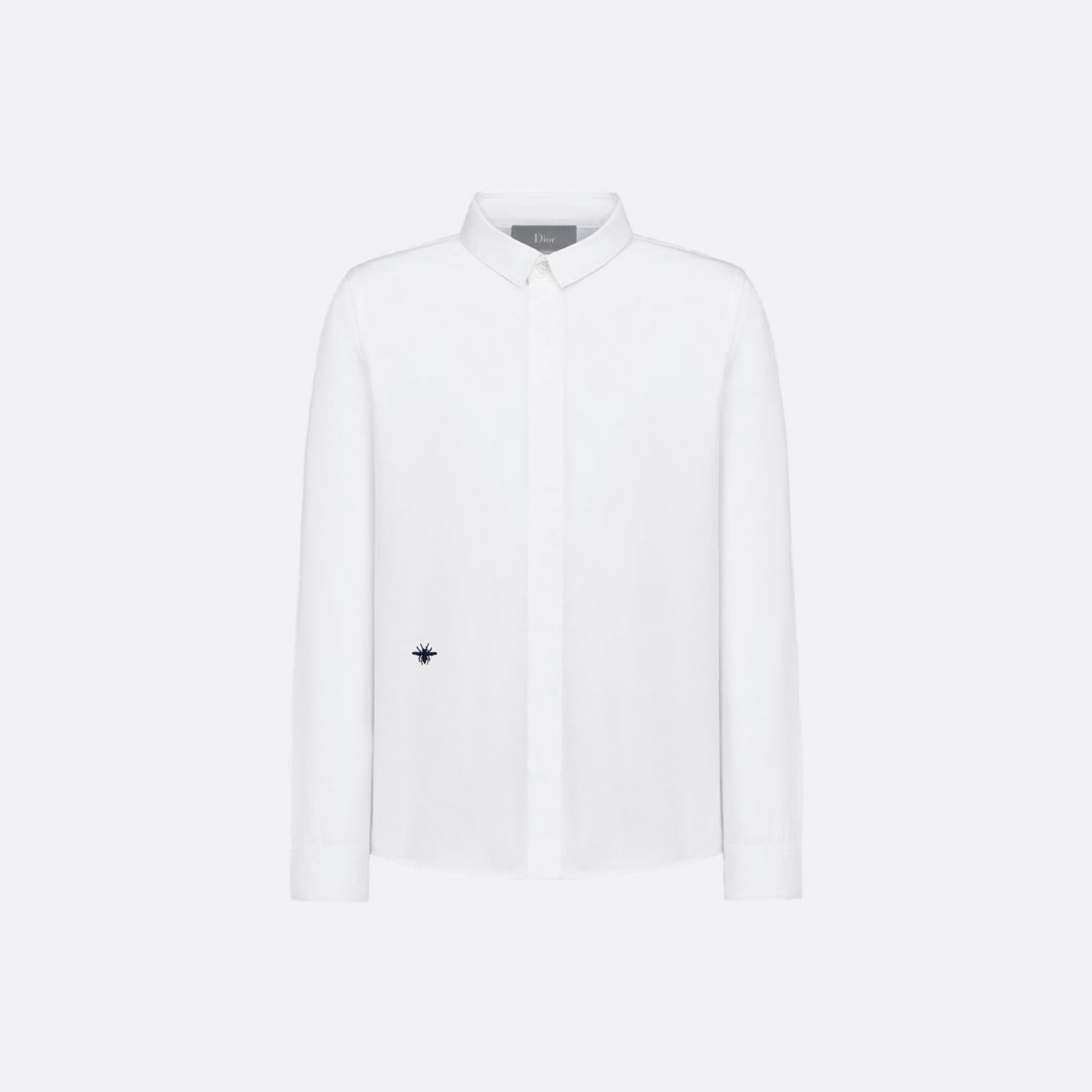 Dior Kids Shirt White Cotton-Blend Poplin, Front