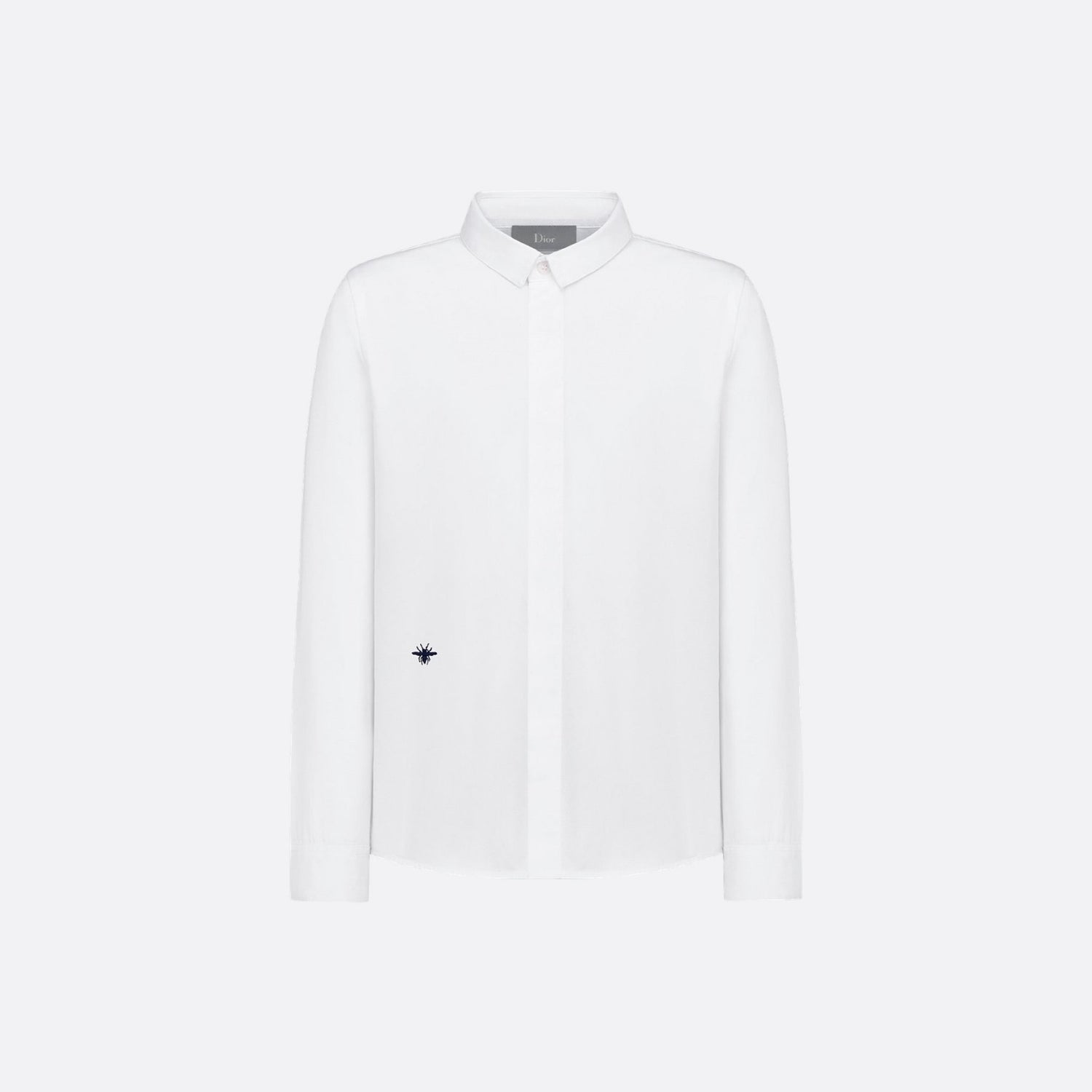 Dior Kids Shirt White Cotton-Blend Poplin, Front