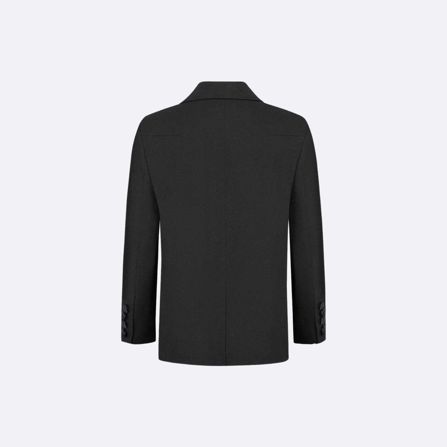 Dior Kids Suit Jacket Black Wool and Silk Gabardine, Back