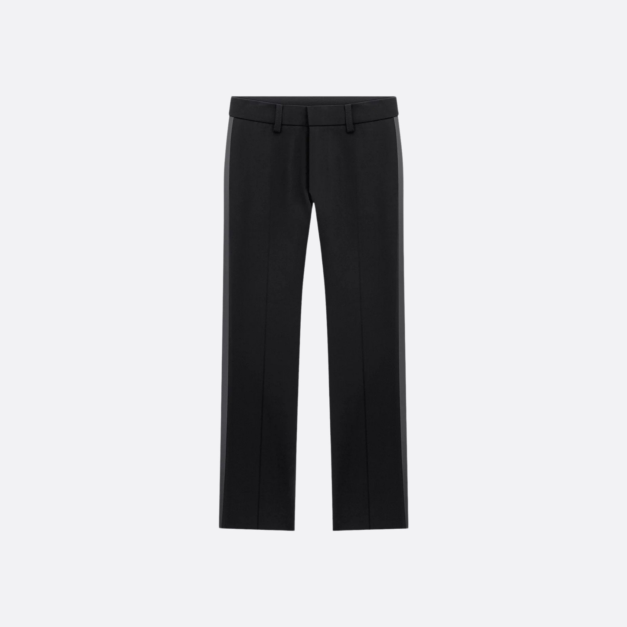 Dior Kids Suit Pants Black Wool and Silk Gabardine, Front