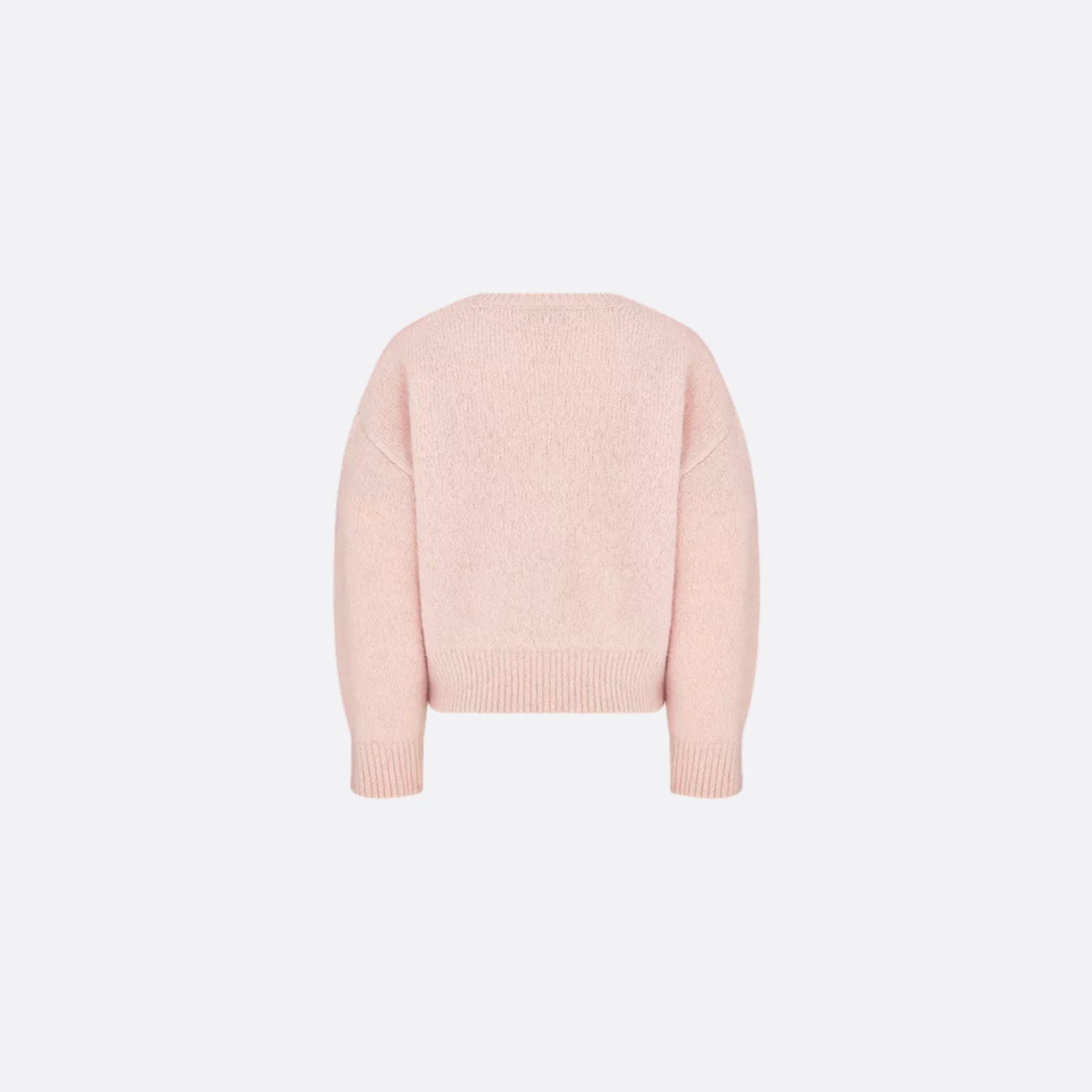 Dior Kids Sweater Pale Pink Alpaca and Wool-Blend Knit, Back