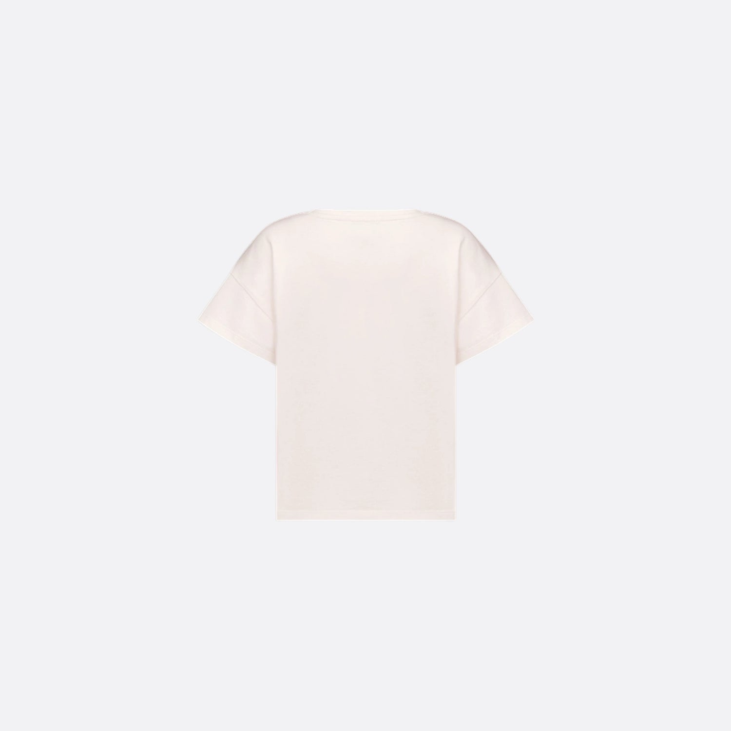 Dior Kids T-Shirt Vanilla White Cotton Jersey, Back View