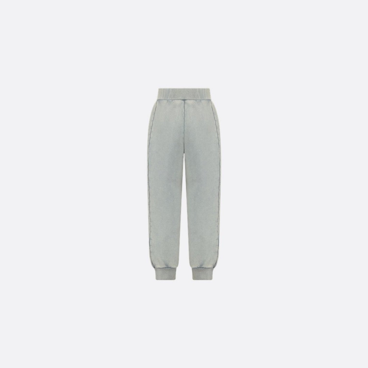 Dior Kids Track Pants Gray-Blue Cotton Fleece, Back