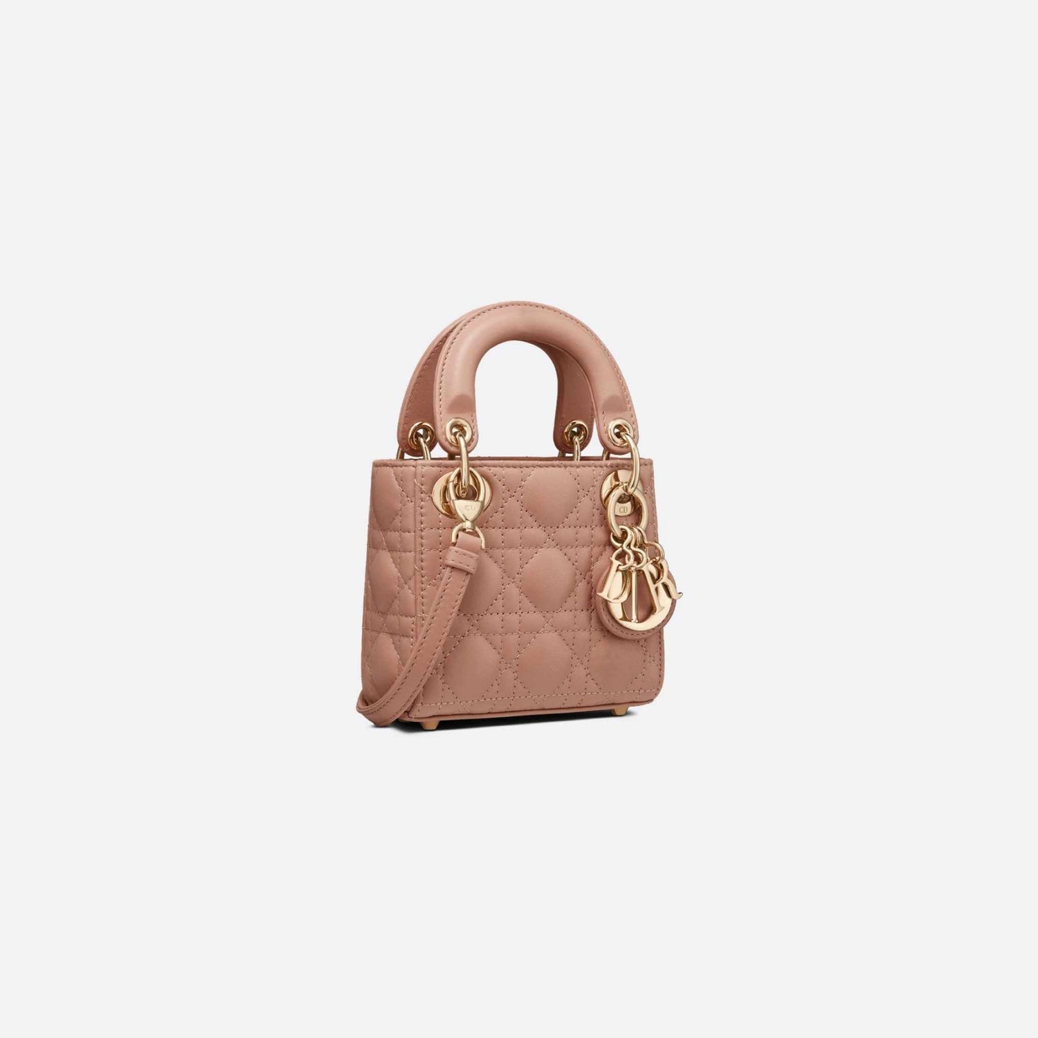 Dior Lady Dior Micro Bag , Rose des Vents, Side