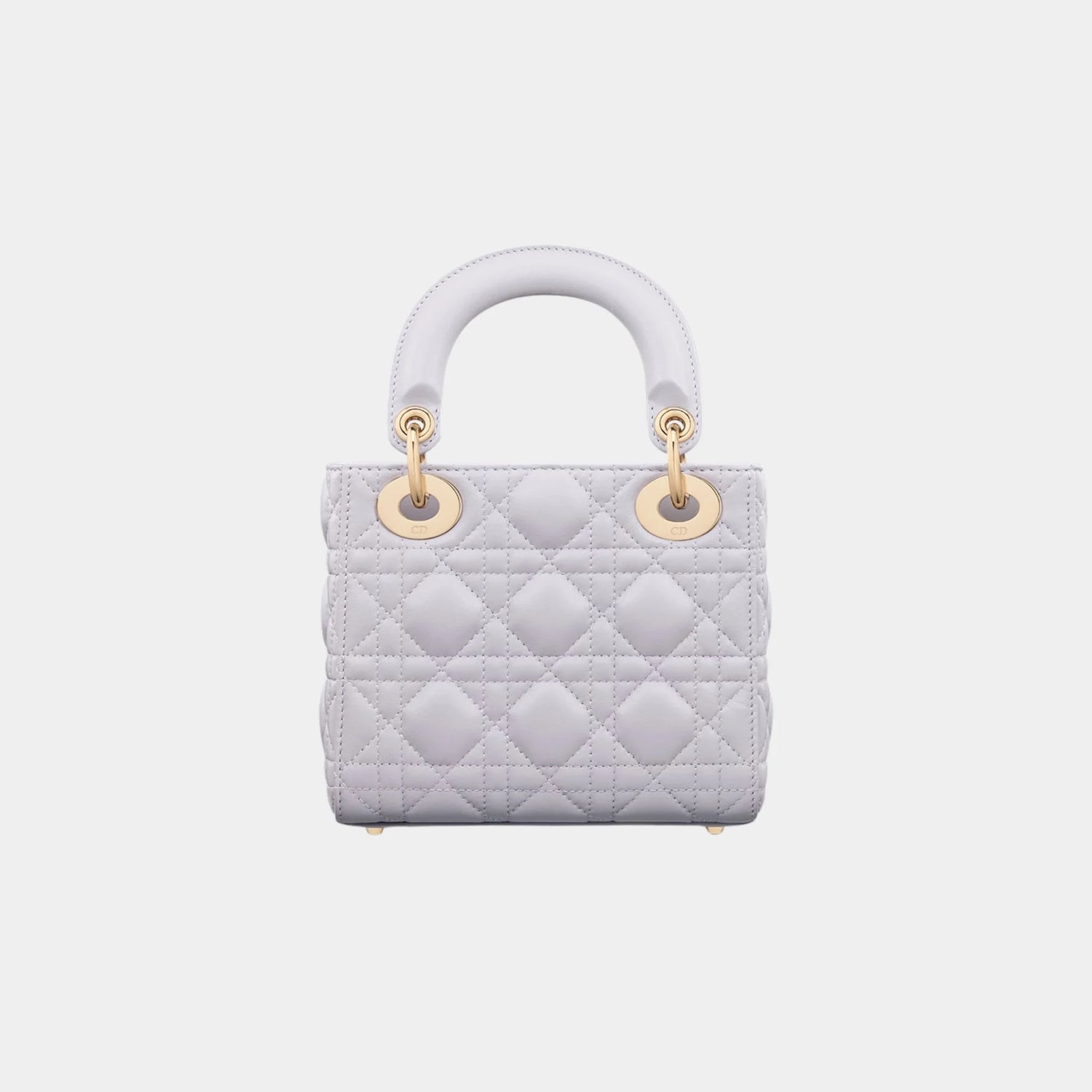 Lady Dior Mini Bag Cannage Lambskin, Lilac, Back