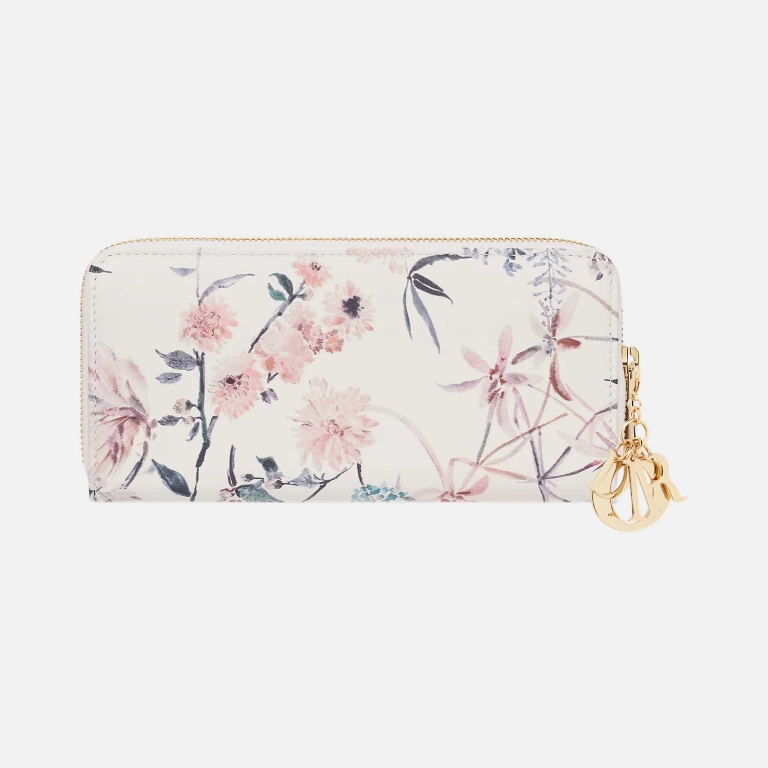 Dior Lady Dior Voyageur Wallet In Millefiori Printed Lambskin, Back