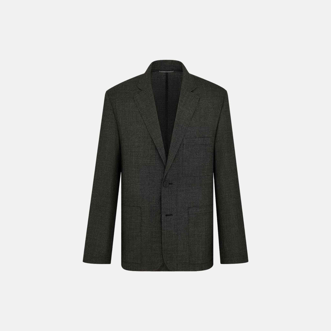 Dior Lightweight Jacket In Virgin Wool Basketweave, Front