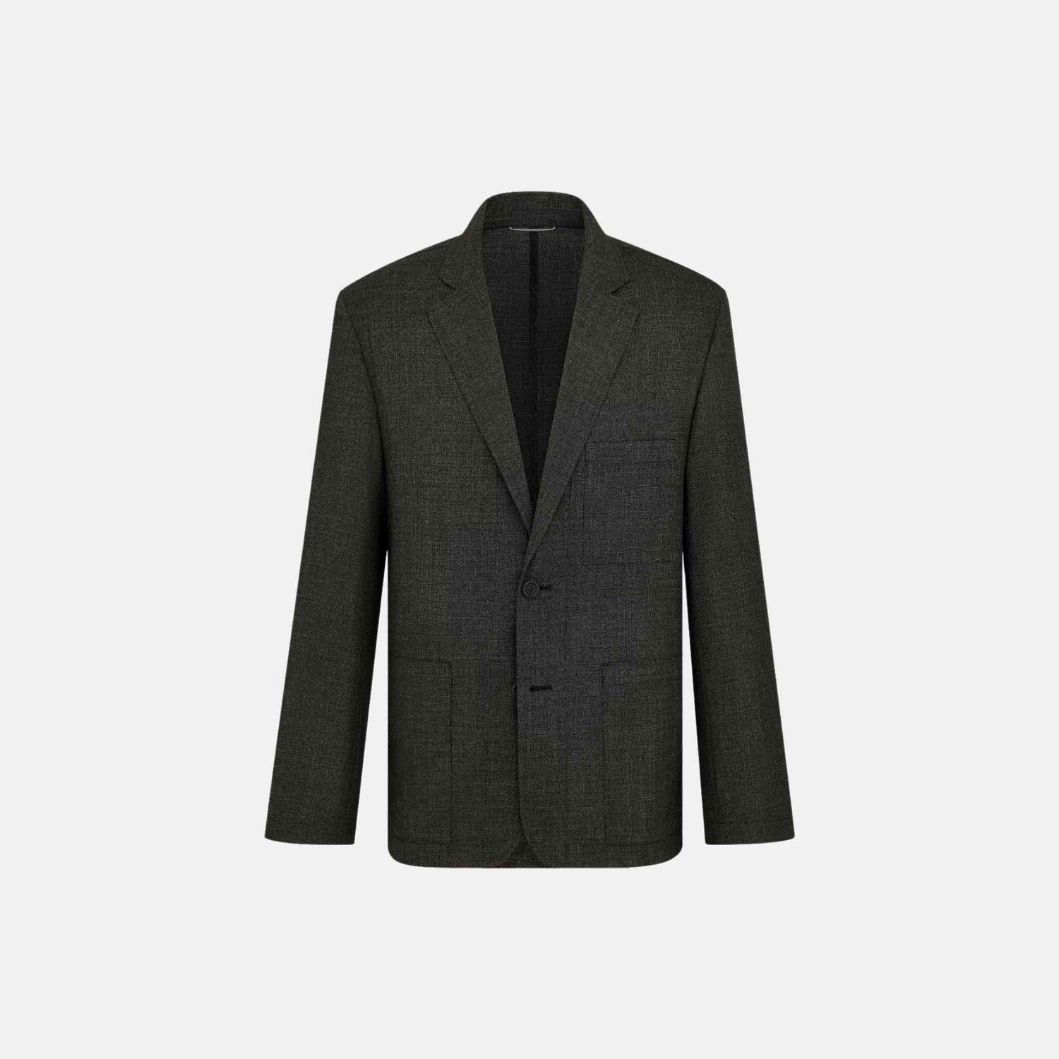 Dior Lightweight Jacket In Virgin Wool Basketweave, Front