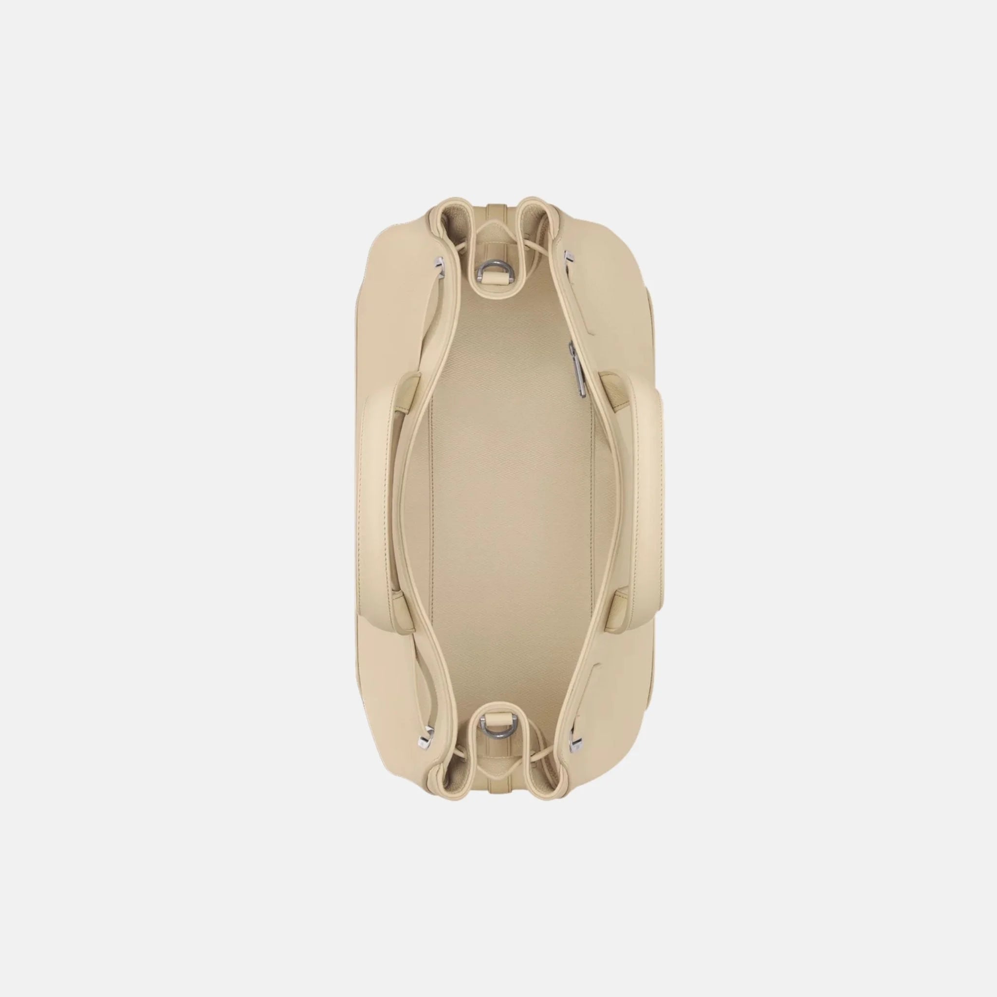 Dior Medium Normandie Tote Bag In Icons Calfskin, Beige, Inside