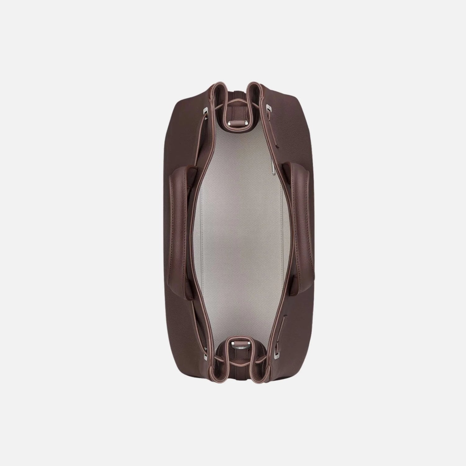 Dior Medium Normandie Tote Bag In Icons Calfskin, Burgundy, Inside