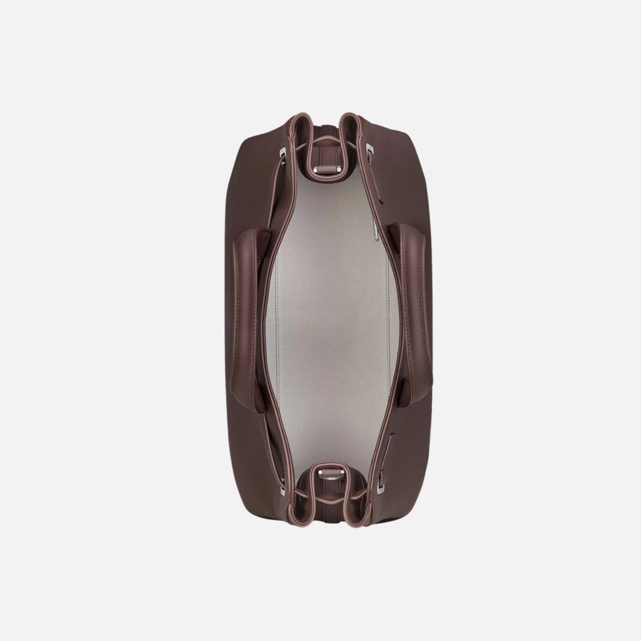 Dior Medium Normandie Tote Bag In Icons Calfskin, Burgundy, Inside