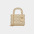 Dior Mini Lady Dior Bag Metallic Gold Tone, Front