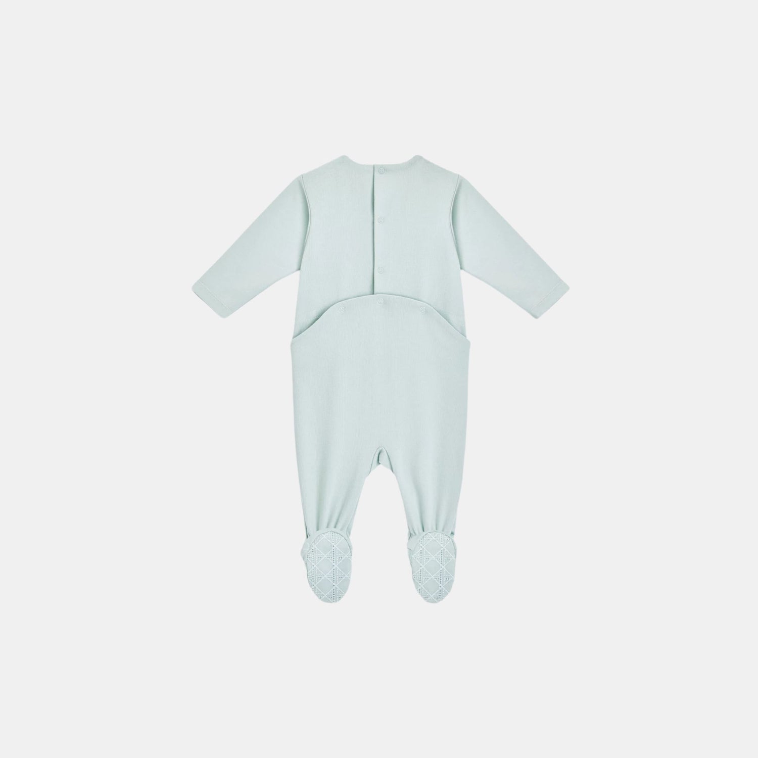 Dior Newborn Gift Set Light Blue Cannage Cotton Jersey and Voile, Back