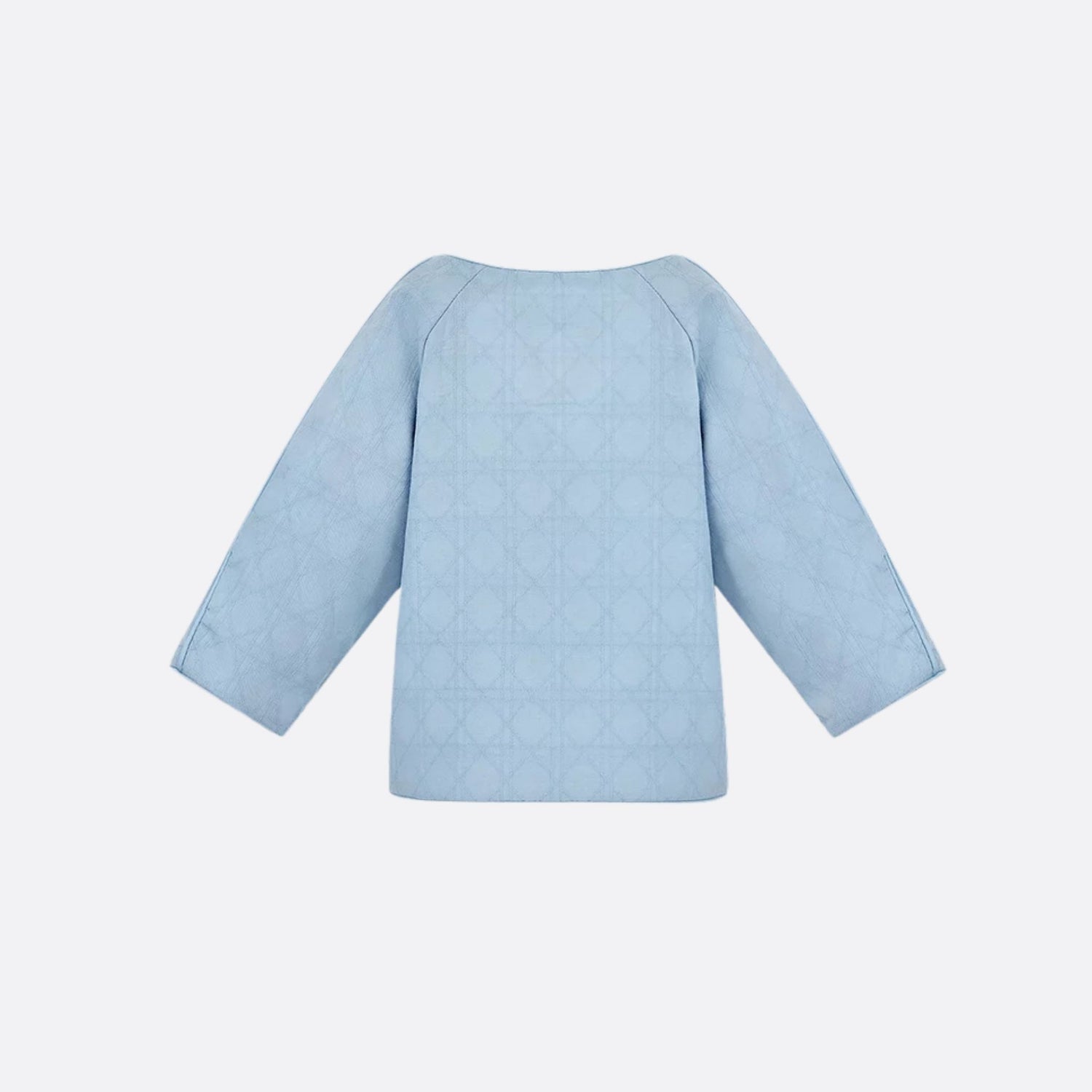 Dior Newborn Gift Set Sky Blue Cannage Cotton Voile, Cardigan, FullView