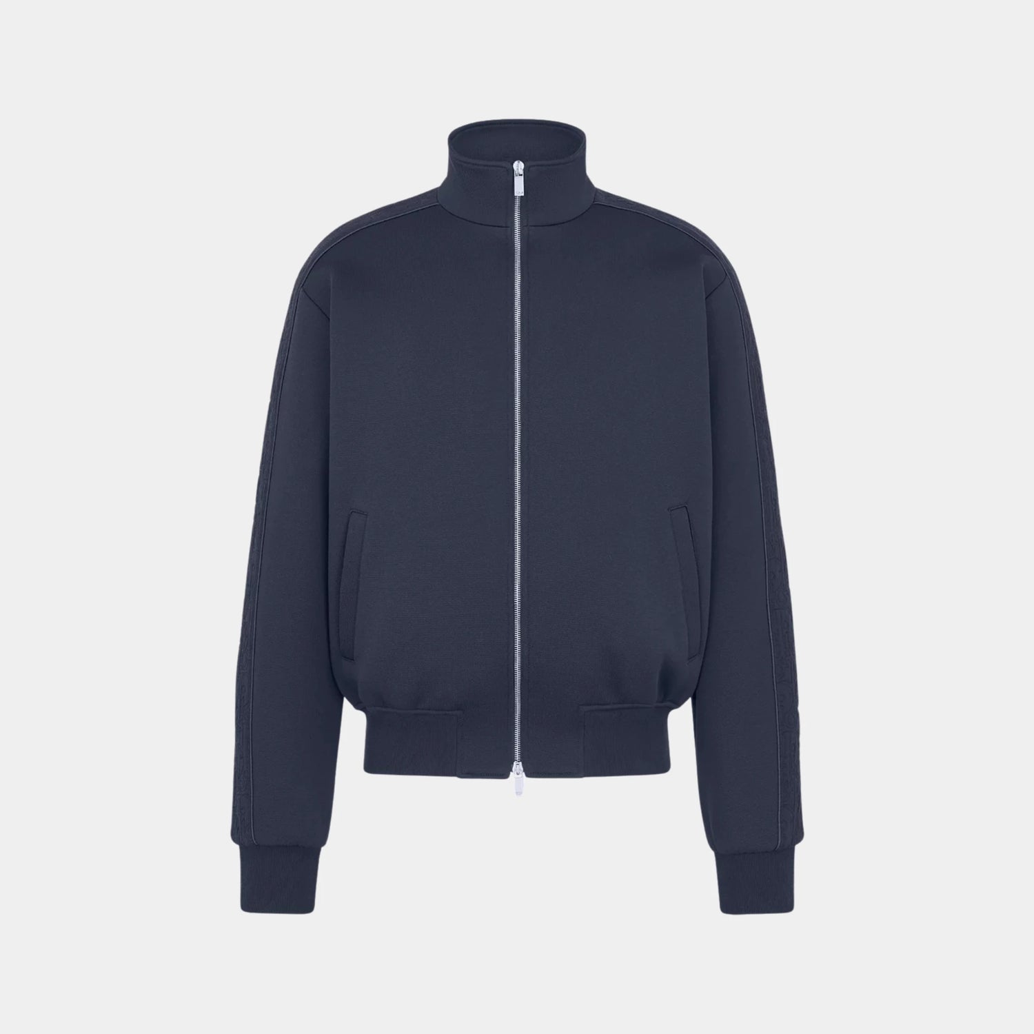 Oblique Track Jacket In Cotton Blend Jersey