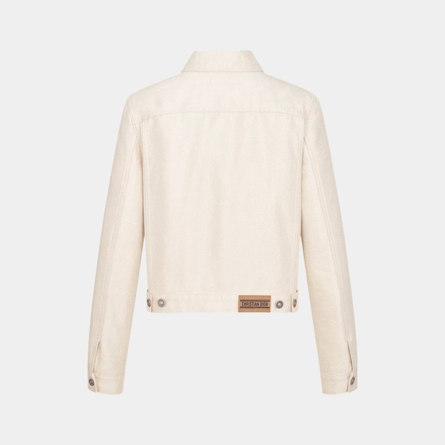 Dior Or Jacket Gold-Tone Cotton-Blend Denim, Back