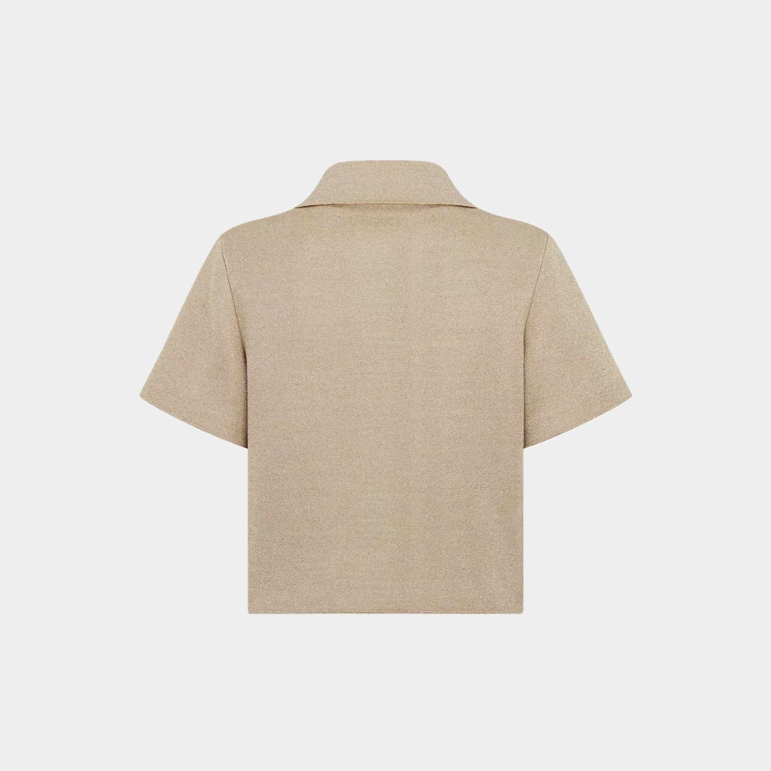 Dior Or Short-Sleeved Jacket Gold-Tone Technical Knit, Back